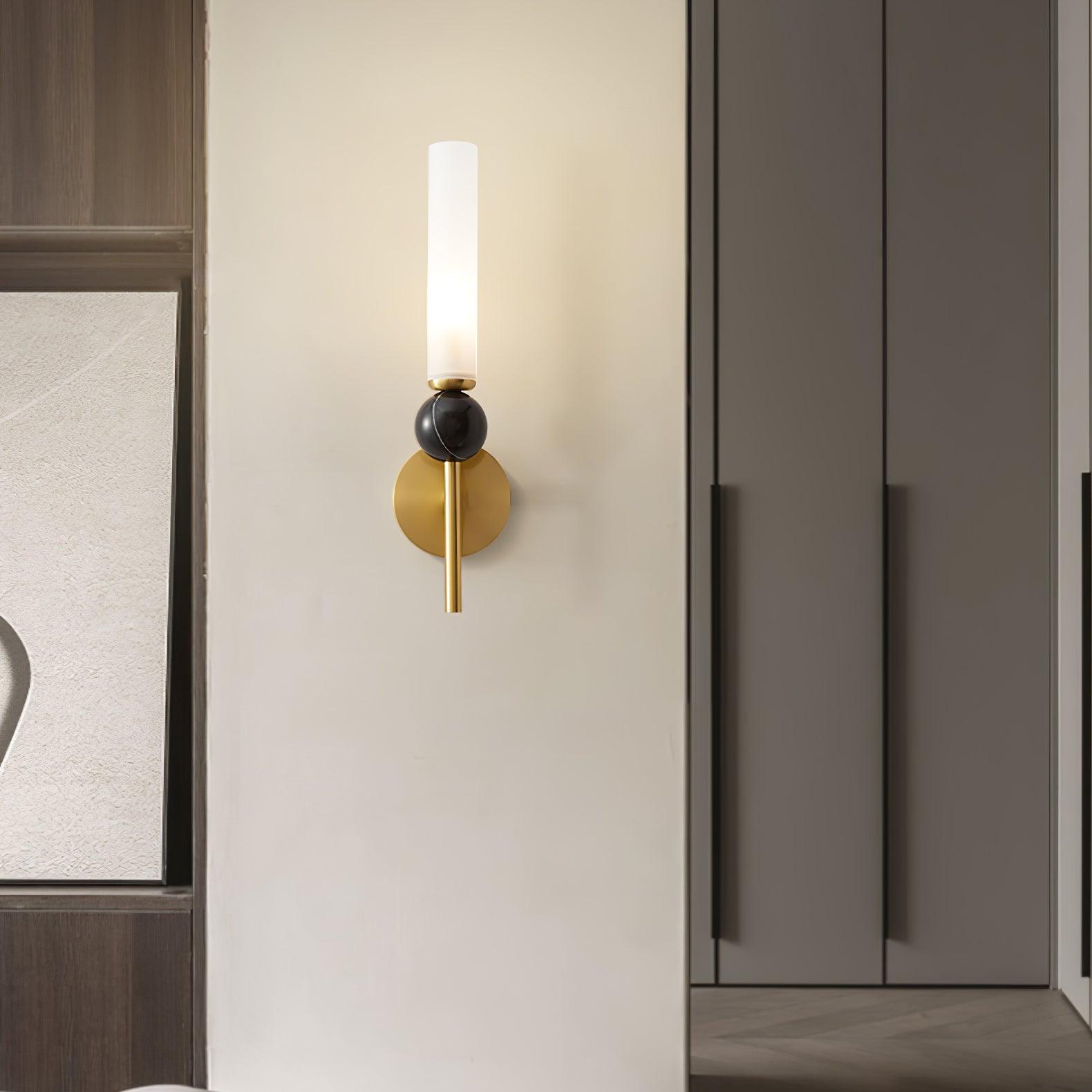 Dulane Modern Minimalist Vertical Marble Wall Lamp