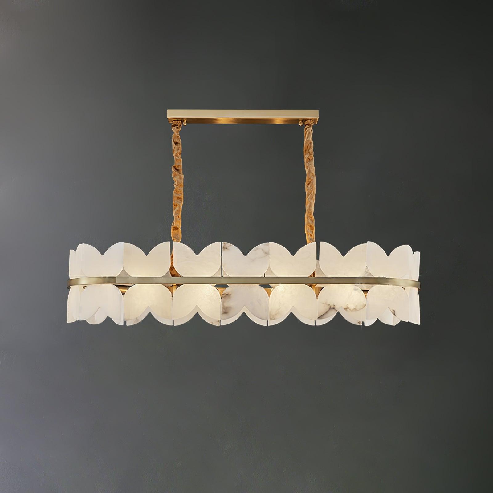 Seraphina Vintage Alabaster Chandelier Light
