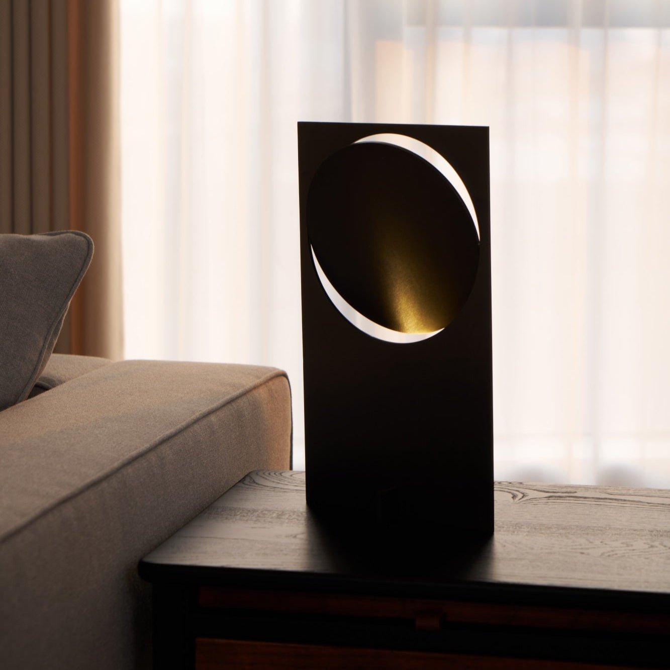 Sixor Steel Futuristic Table Lamp