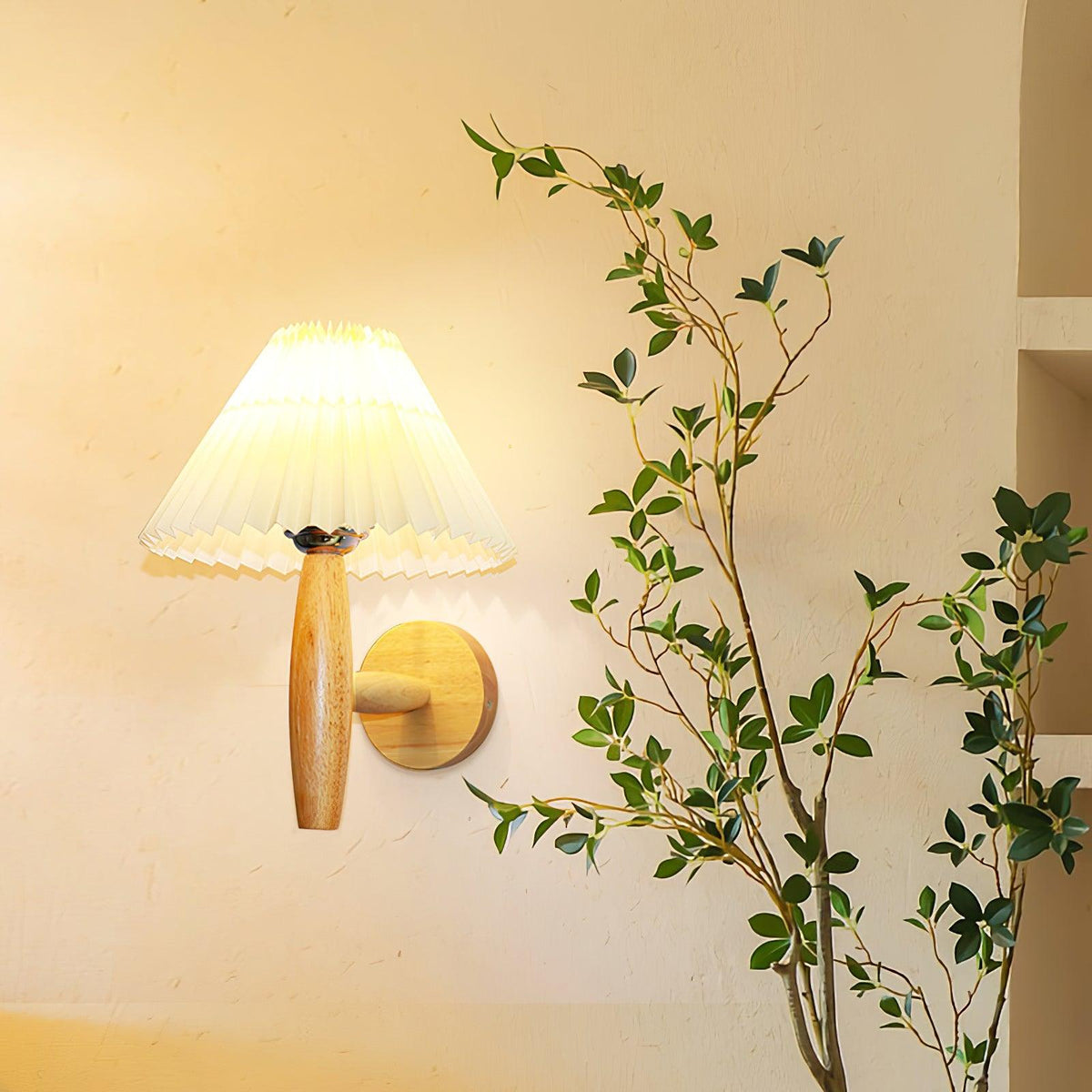 Elvivelle Modern Wood Wall Lamp