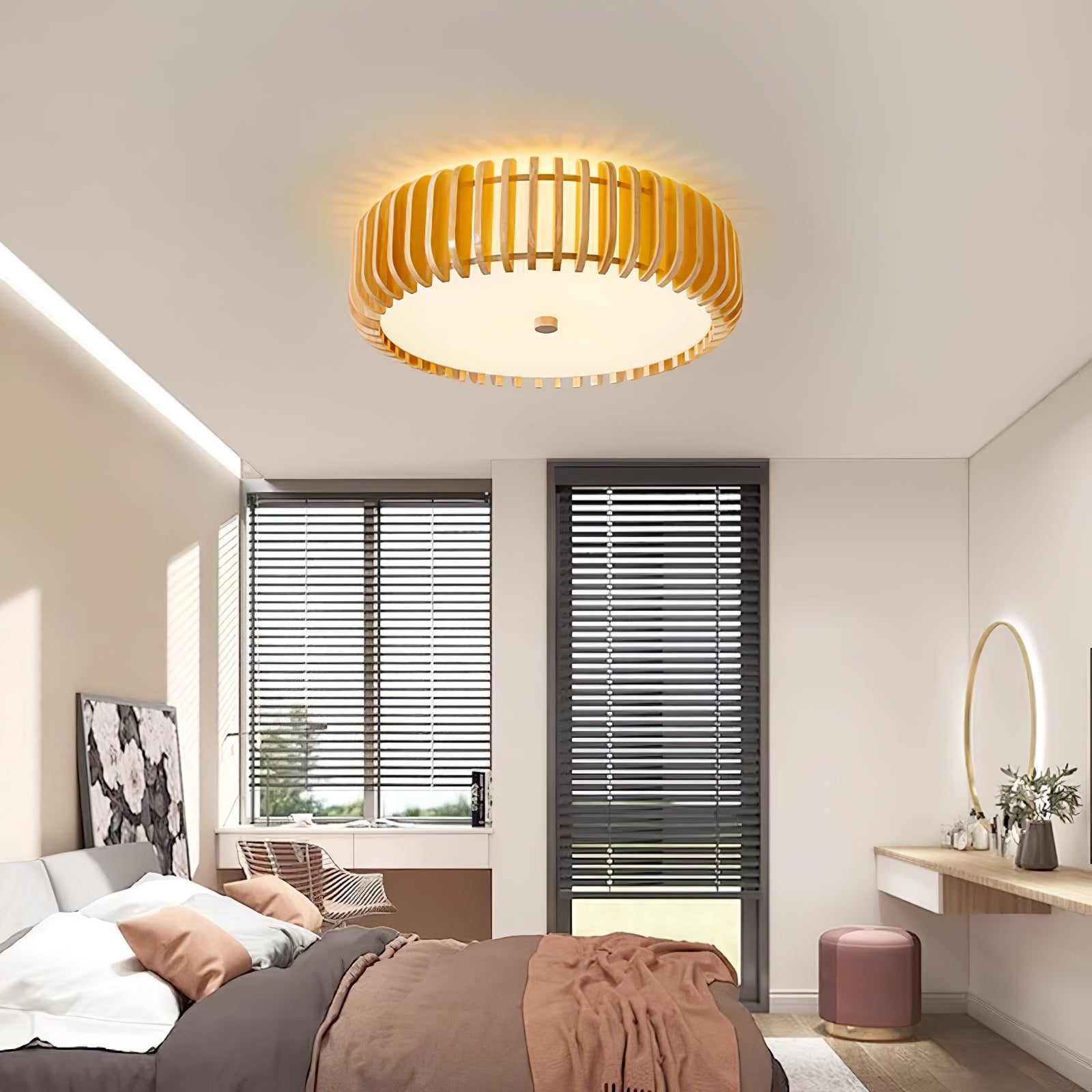Vezorus Premium Elegance Wood Ceiling Lamp