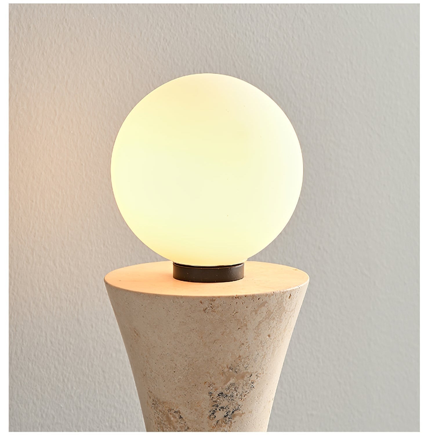 Oloriel Sculptural Travertine Wall Light