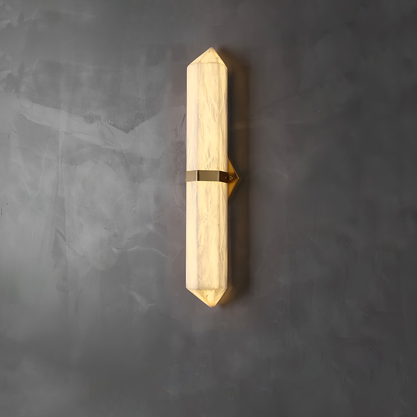 Albiaya Wall Light Alabaster Brass for Bedroom