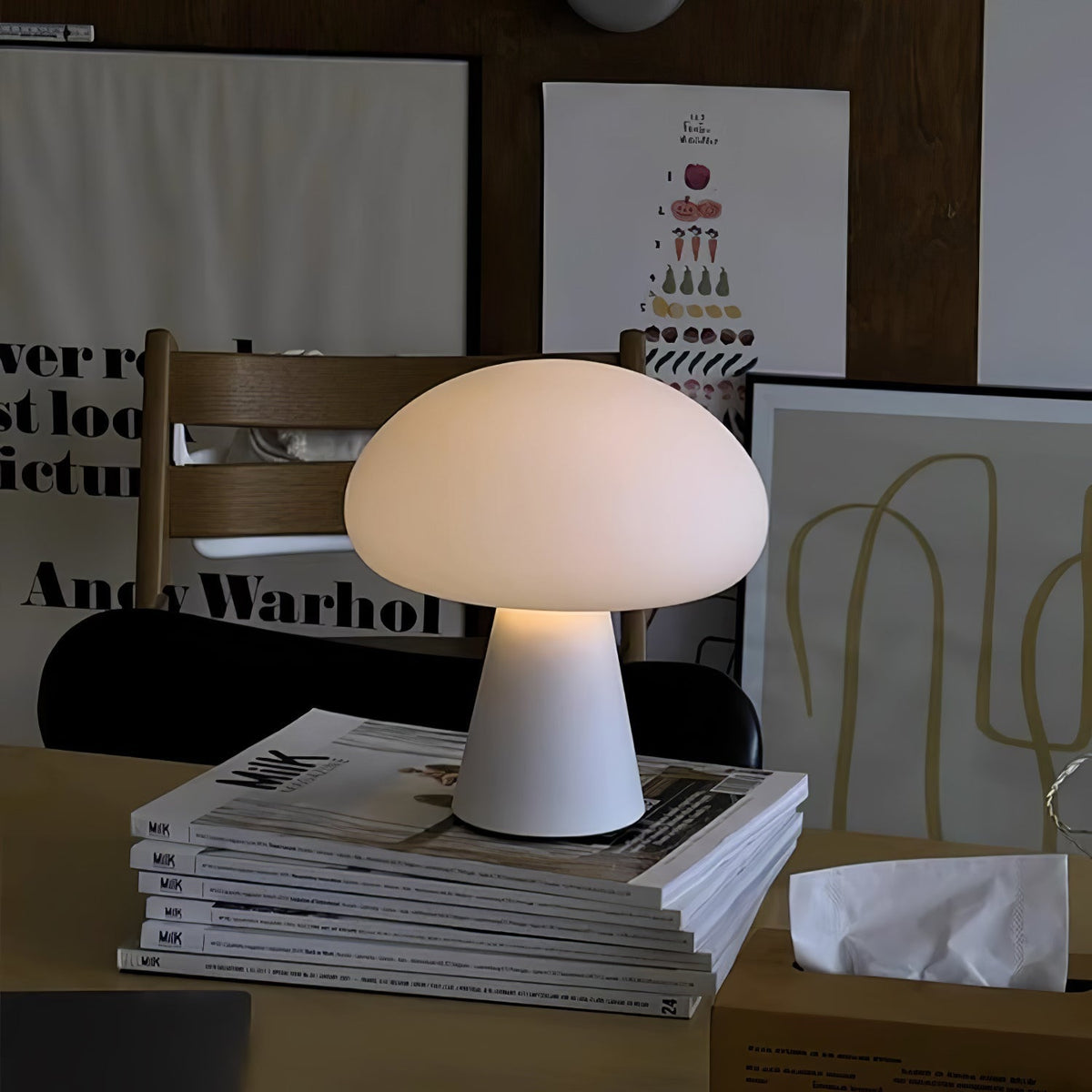 Ombra Glass Whimsical Table Lamp