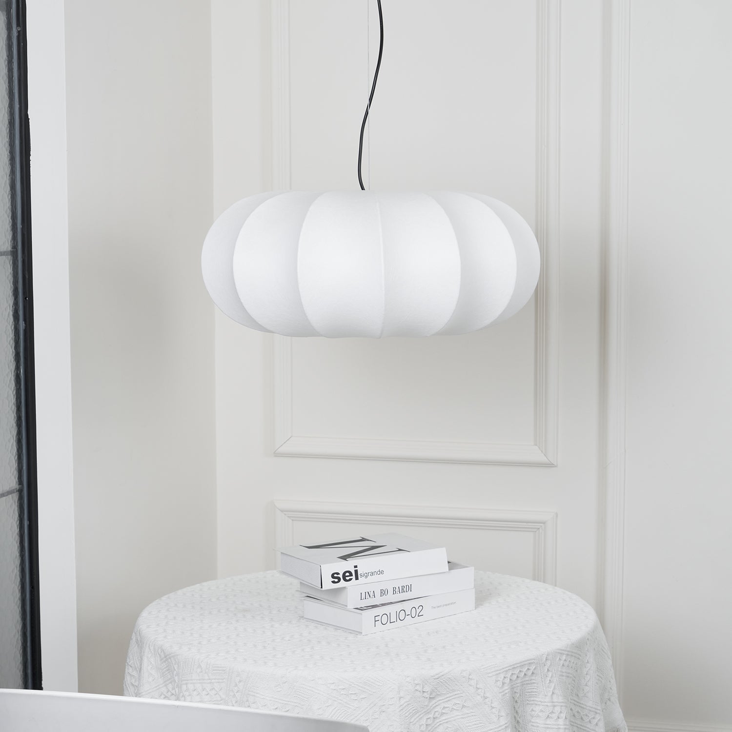 Bovena Silk Traditional Pendant Lamp