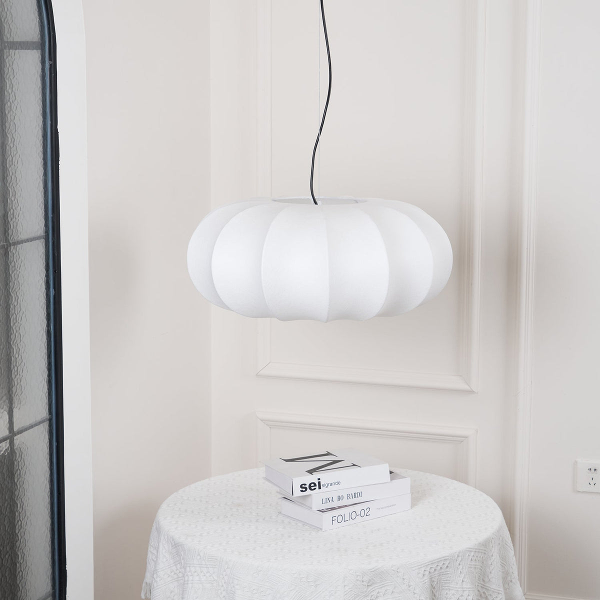Bovena Silk Traditional Pendant Lamp