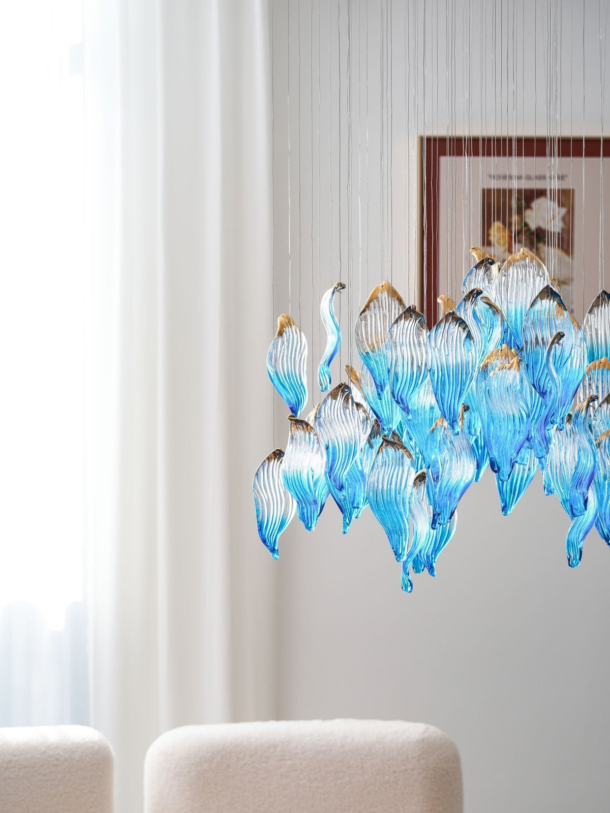Asteria Wave Blown Glass Customize Chandelier