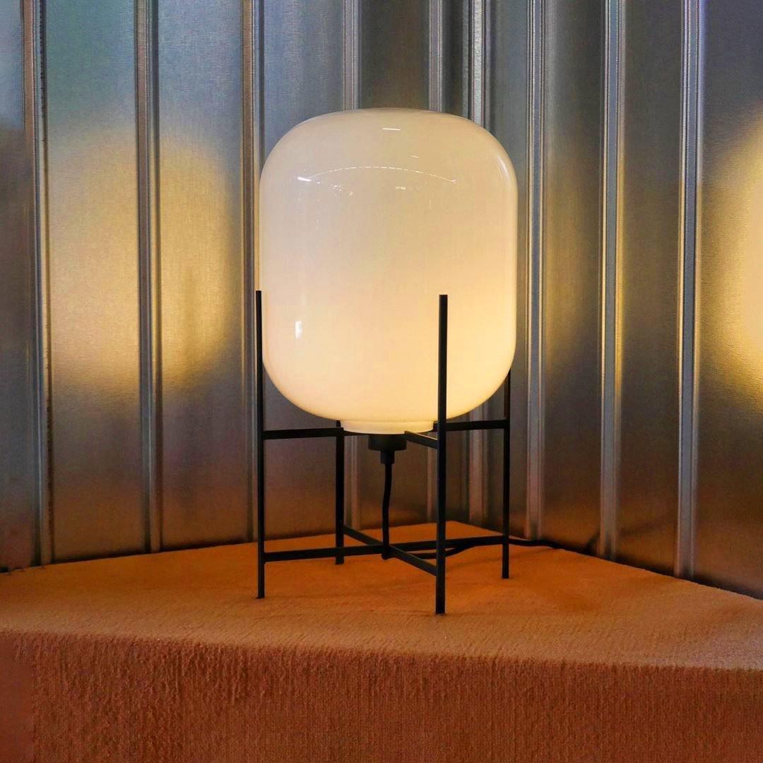 Gareth Glass Industrial Table Lamp