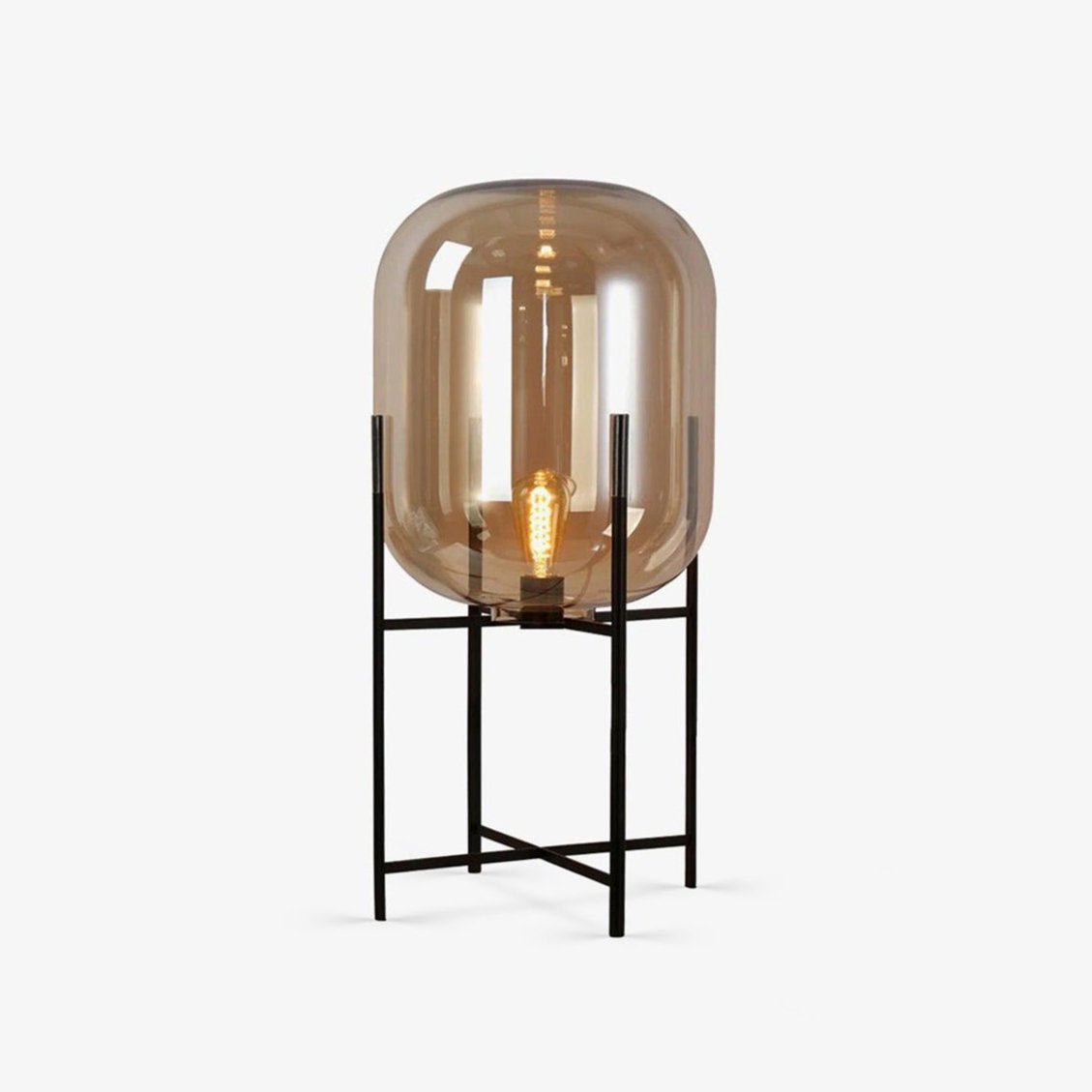 Gareth Glass Industrial Table Lamp