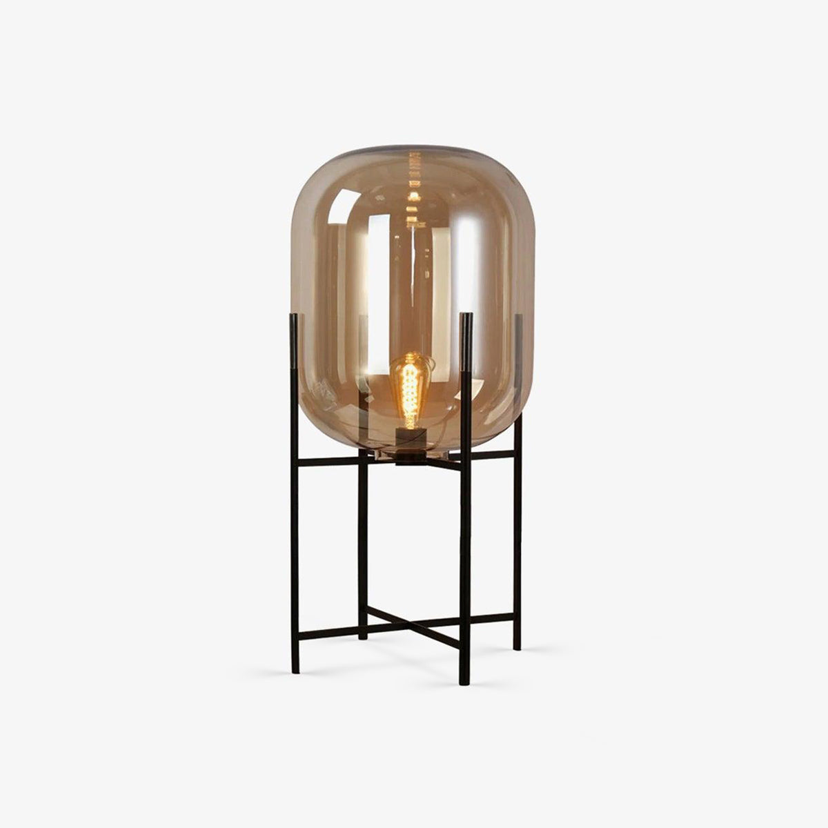 Gareth Glass Industrial Table Lamp