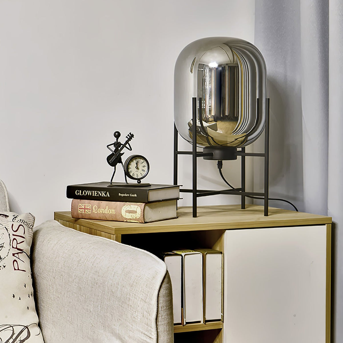 Gareth Glass Industrial Table Lamp