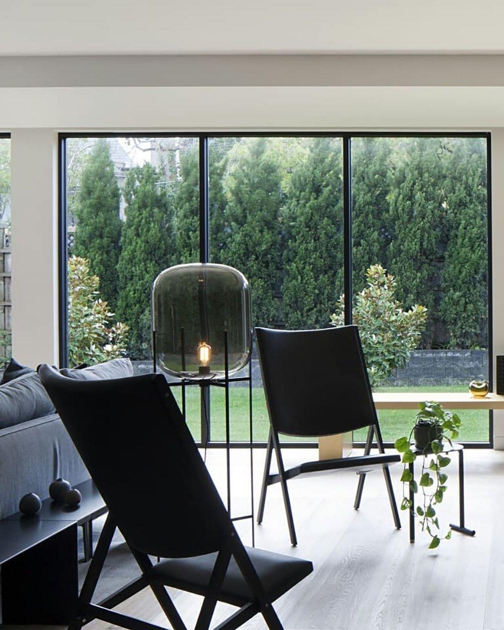 Liorivelia Glass Industrial Floor lamp