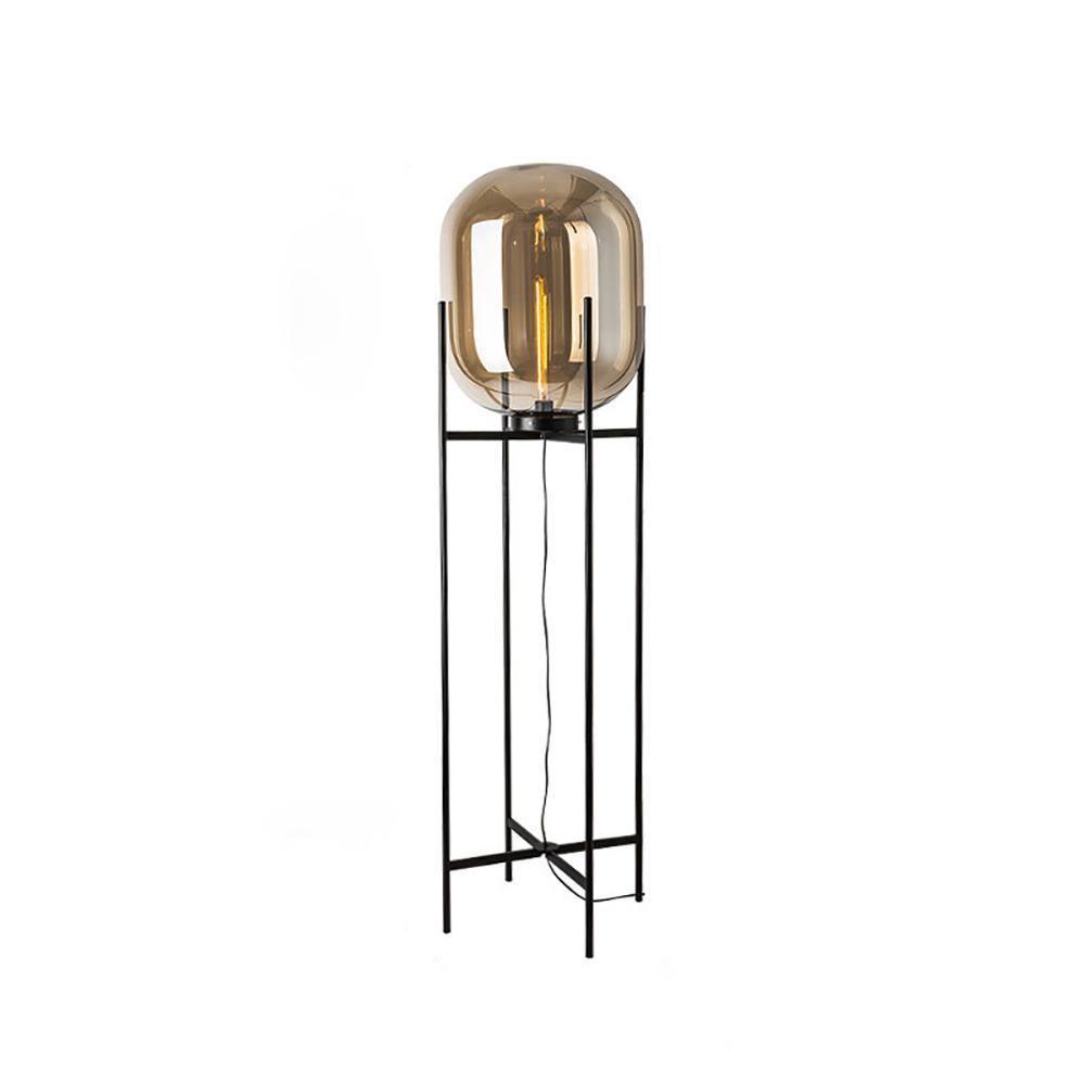 Liorivelia Glass Industrial Floor lamp