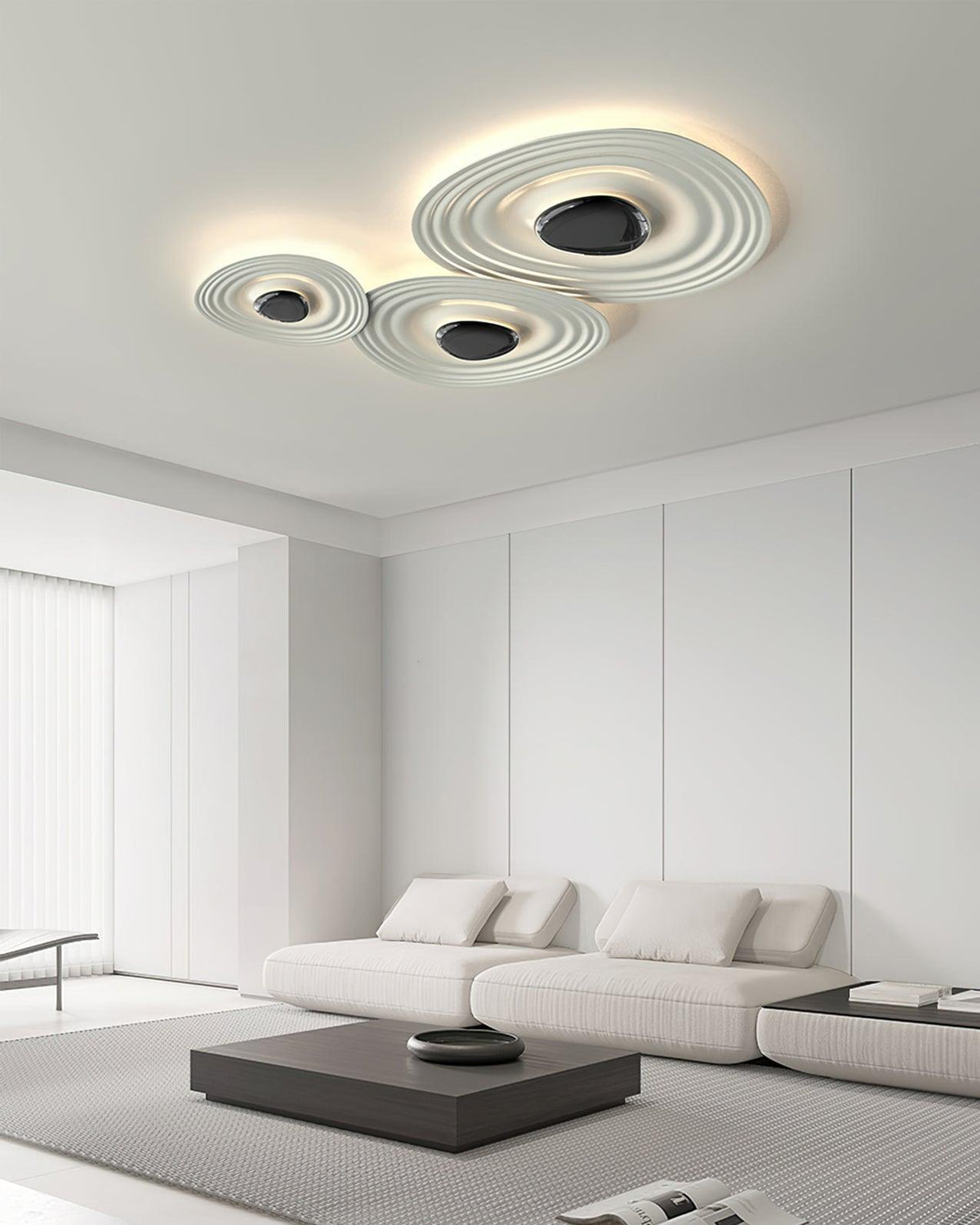 Idra Ceiling Lamp Ripple Ring Modern Sculptural