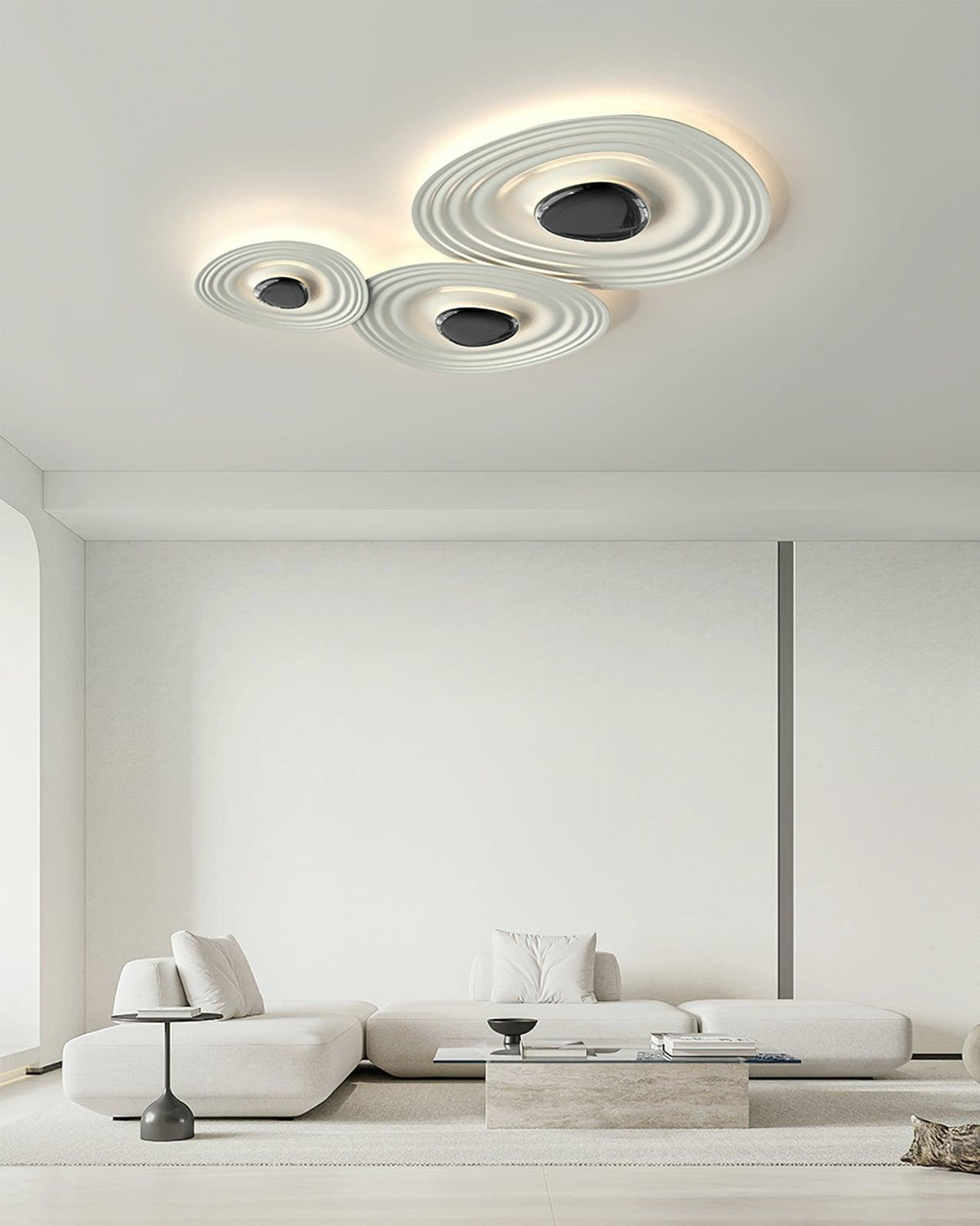 Idra Ceiling Lamp Ripple Ring Modern Sculptural