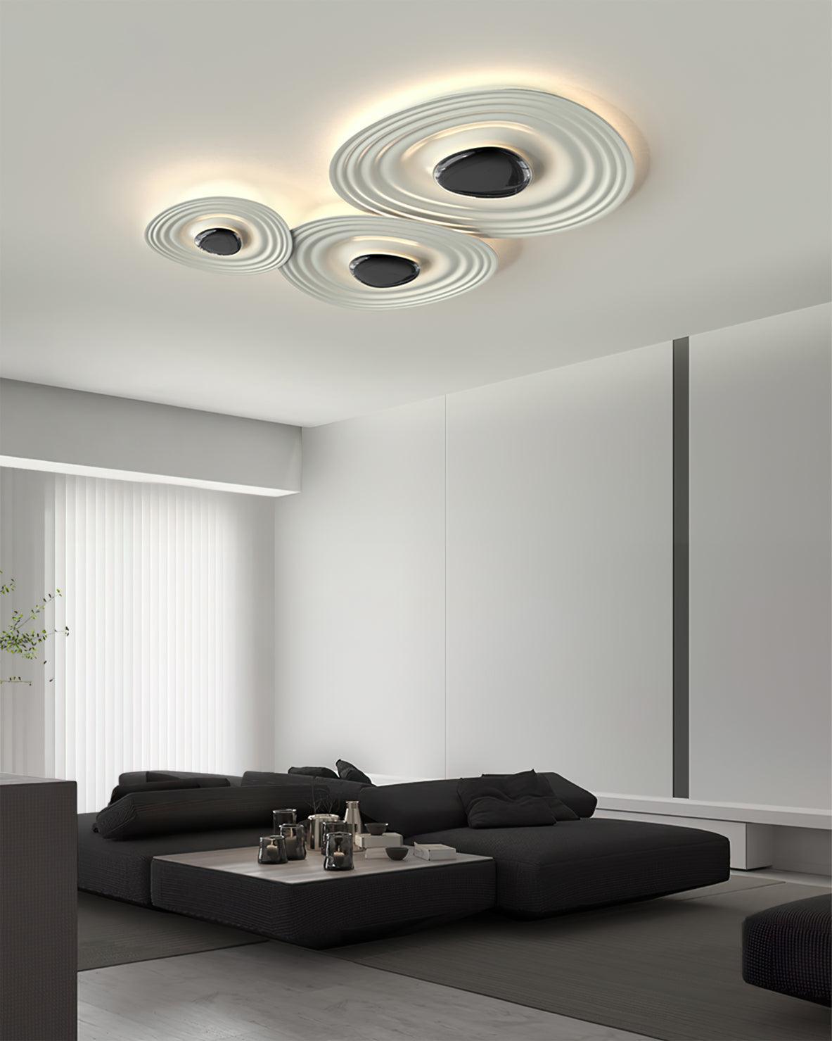 Idra Ceiling Lamp Ripple Ring Modern Sculptural