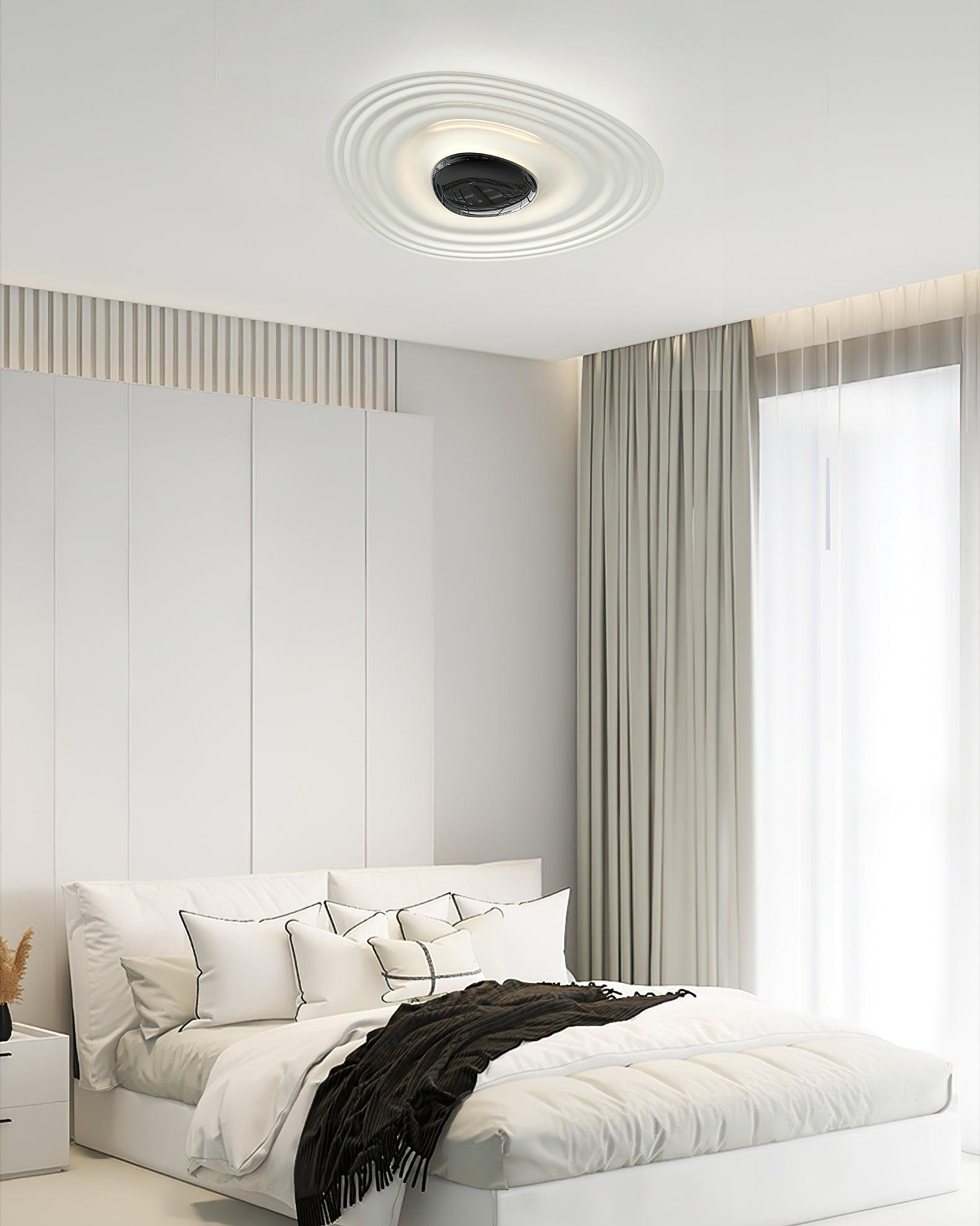 Idra Ceiling Lamp Ripple Ring Modern Sculptural