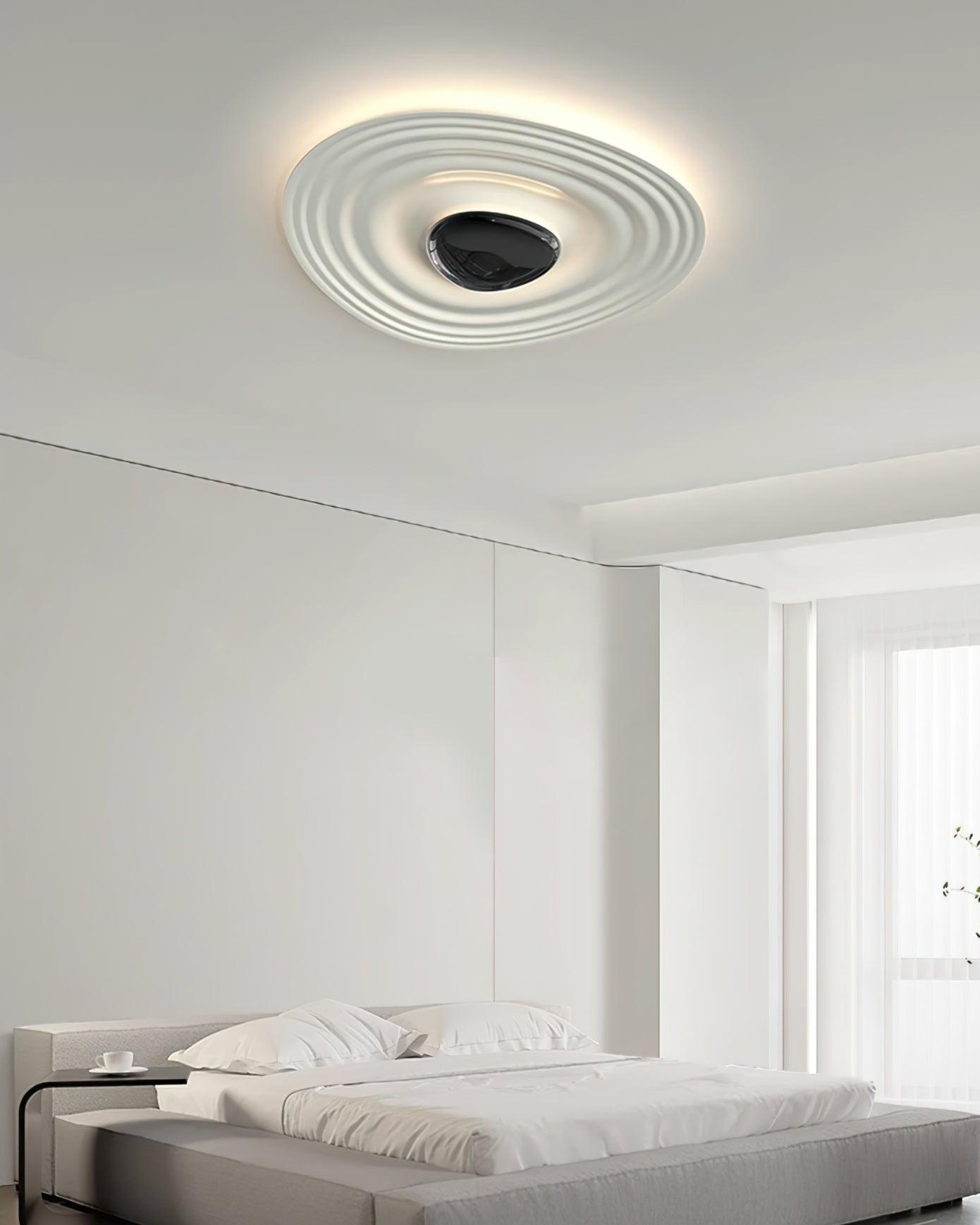Idra Ceiling Lamp Ripple Ring Modern Sculptural