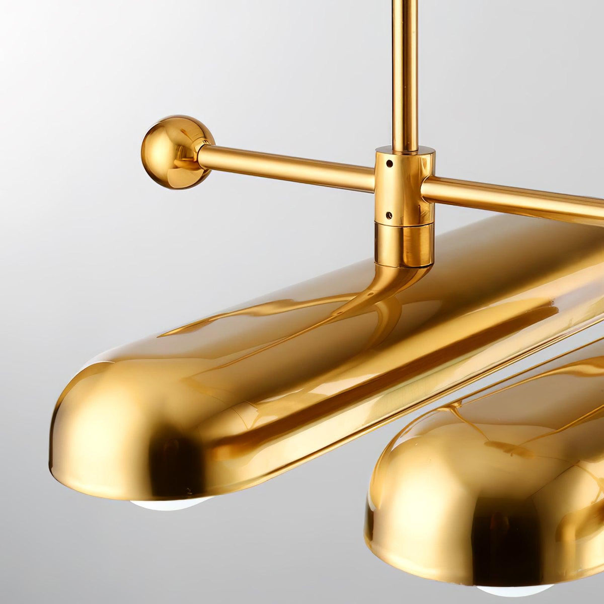 Lyvinaris Geometric Brass Linear Pendant Light