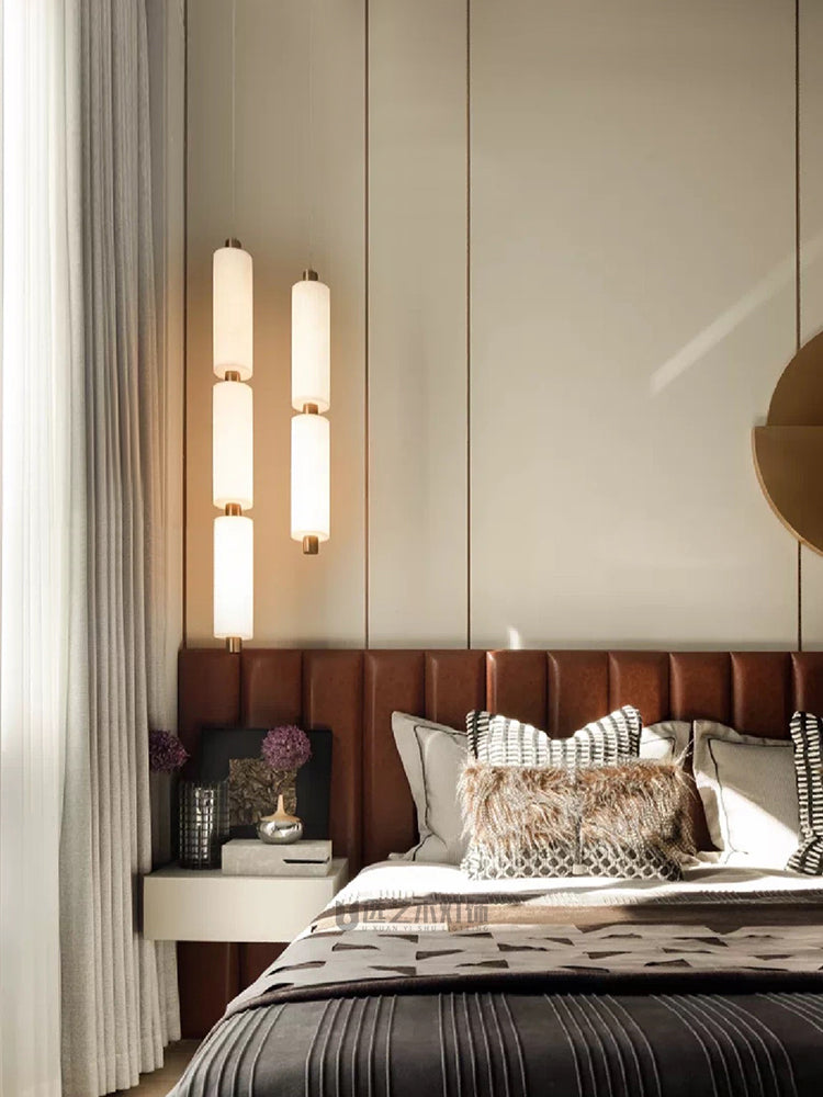 Zovarion Modern Minimalist Cluster Alabaster Pendant Light