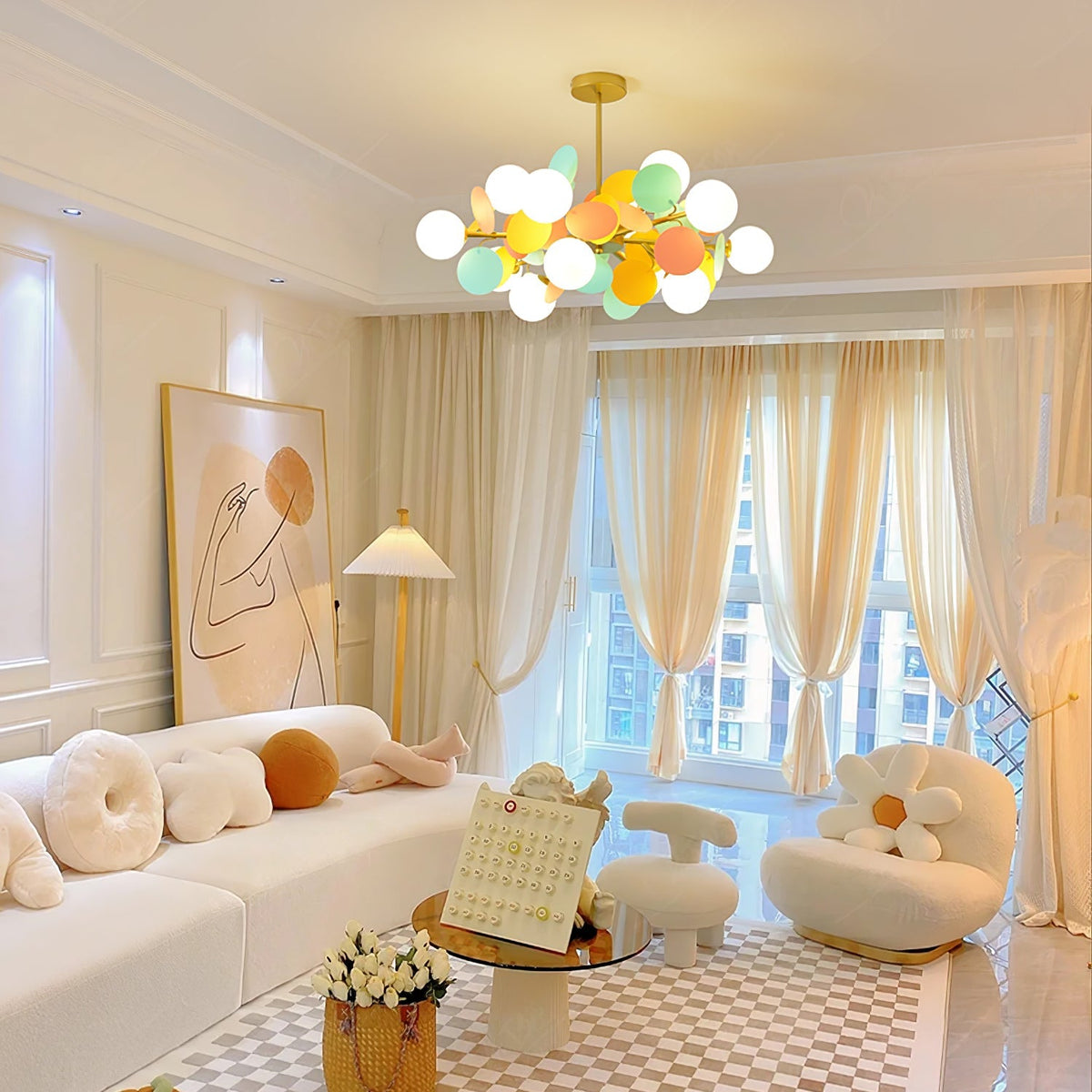 Oringrove White Tree Chandelier