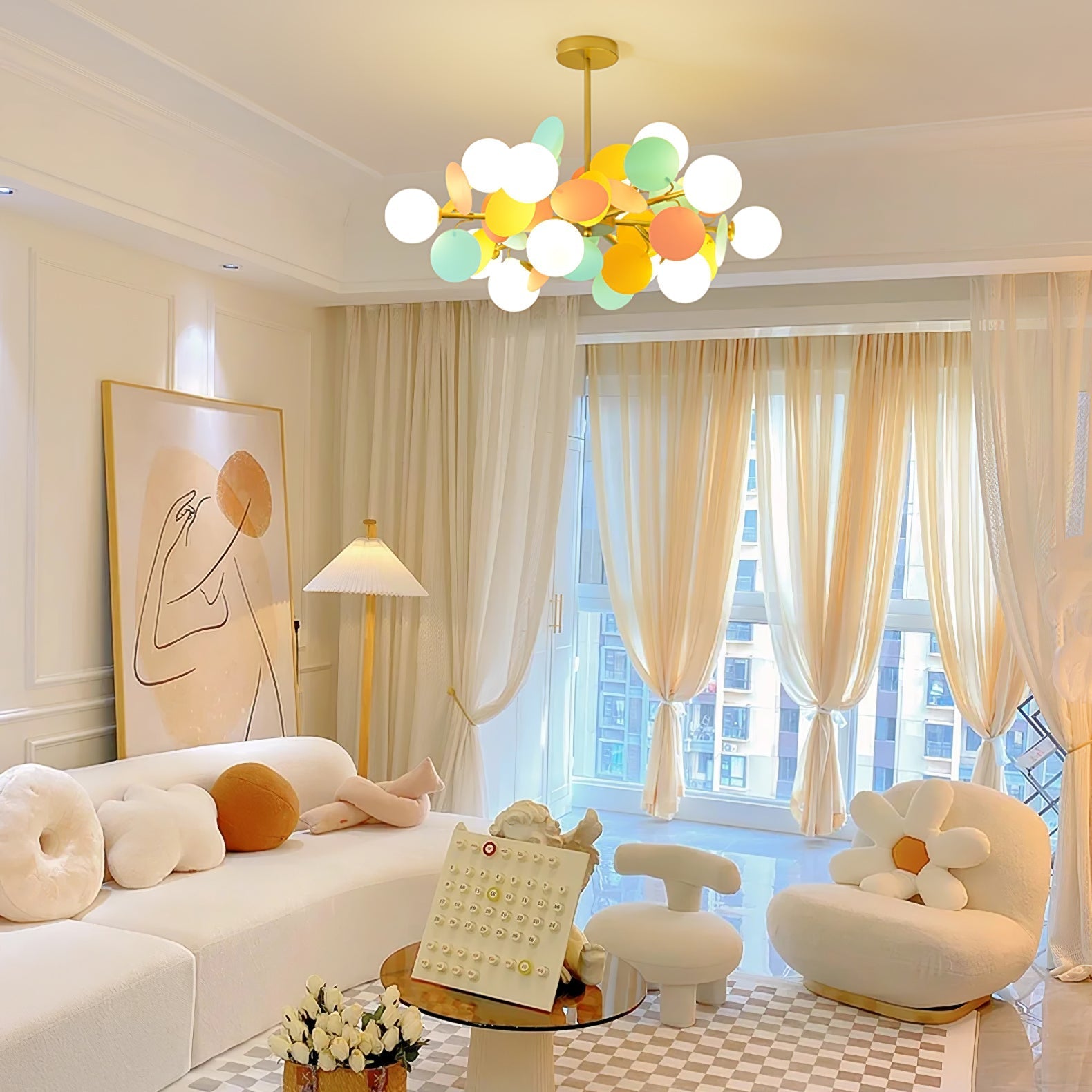 Oringrove White Tree Chandelier