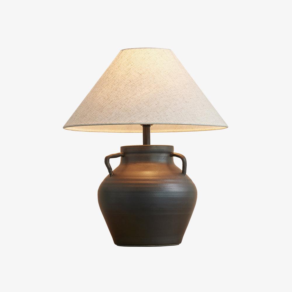 Amfora Fabric Rustic Table Lamp