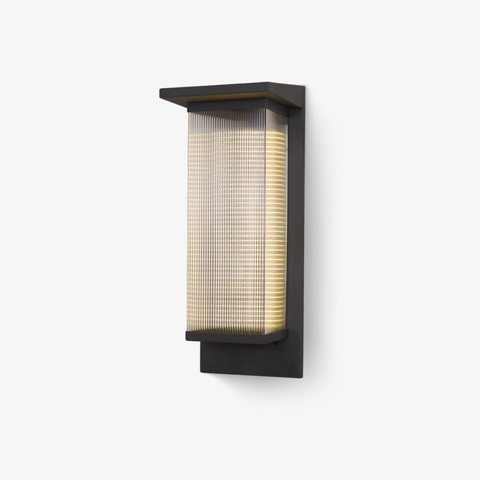 Corvian Dependable Unique Box Solar Outdoor Wall Lamp