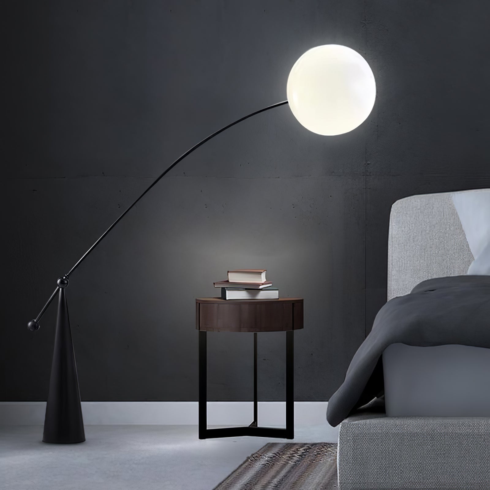 Ortalil Modern Arc Floor Lamp