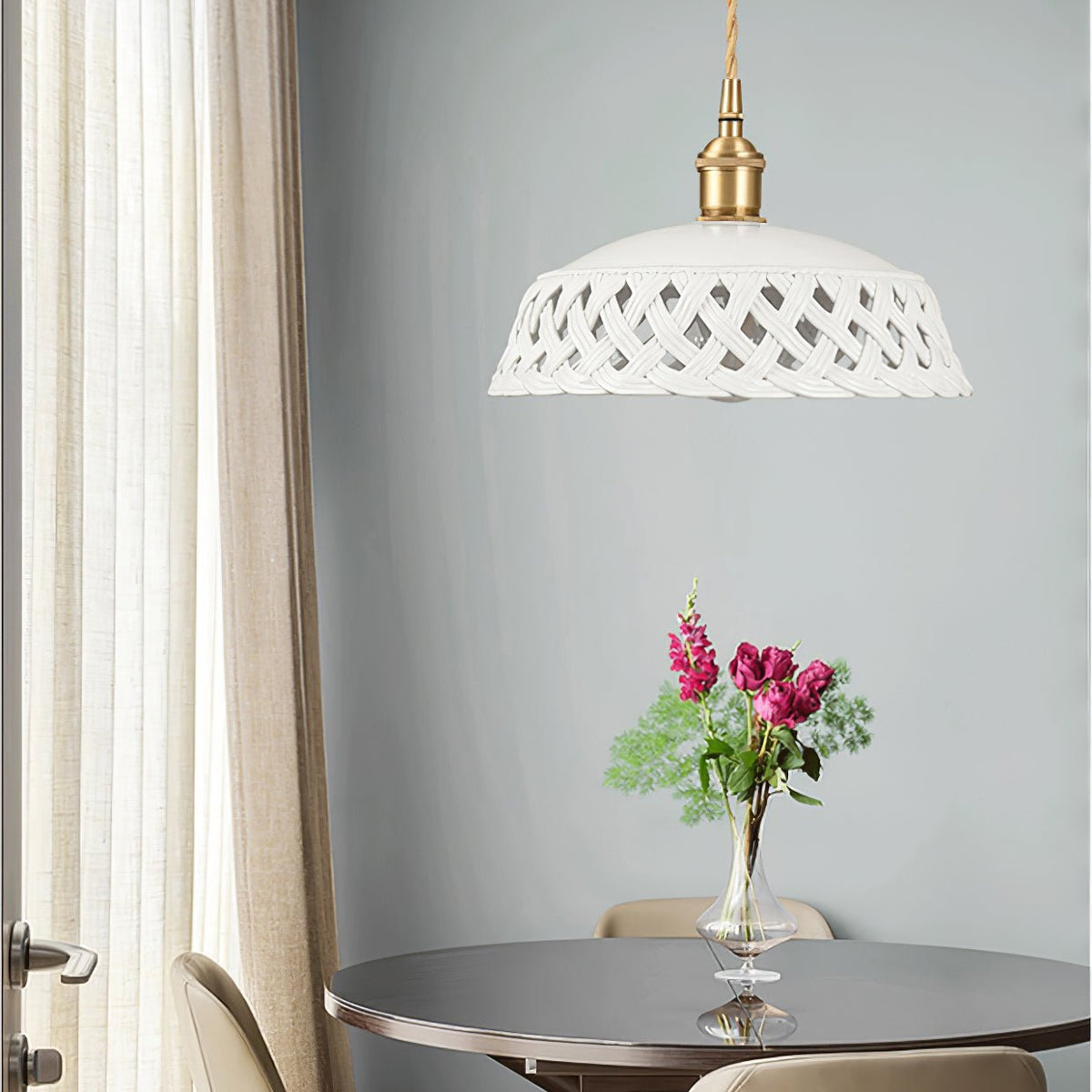 Eliielle Ceramic Cozy Pendant Lamp