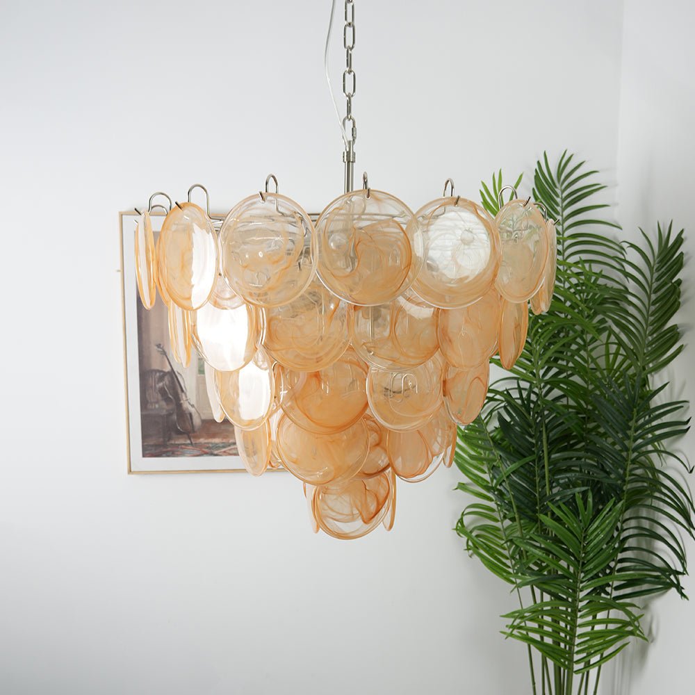 Celisira Chandelier Murano Glass Disc Classic