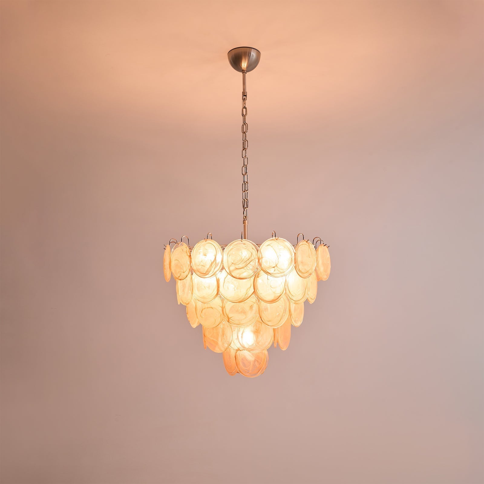 Celisira Chandelier Murano Glass Disc Classic