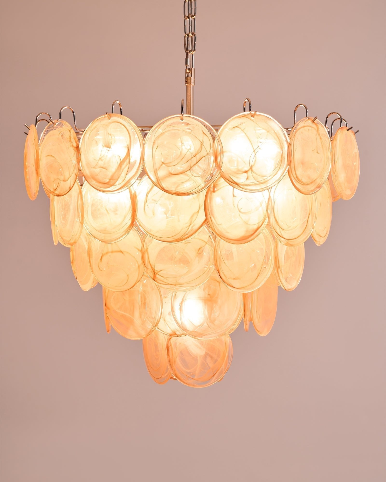 Celisira Chandelier Murano Glass Disc Classic