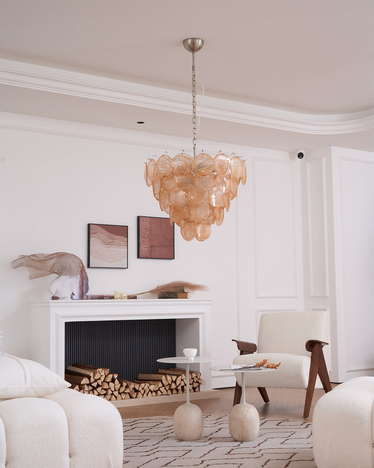 Celisira Chandelier Murano Glass Disc Classic