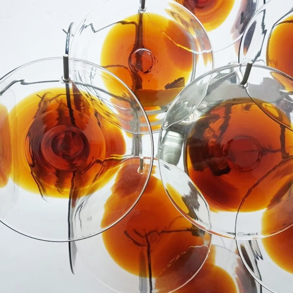 Velarissa Chandelier Murano Glass Disc Mid Century