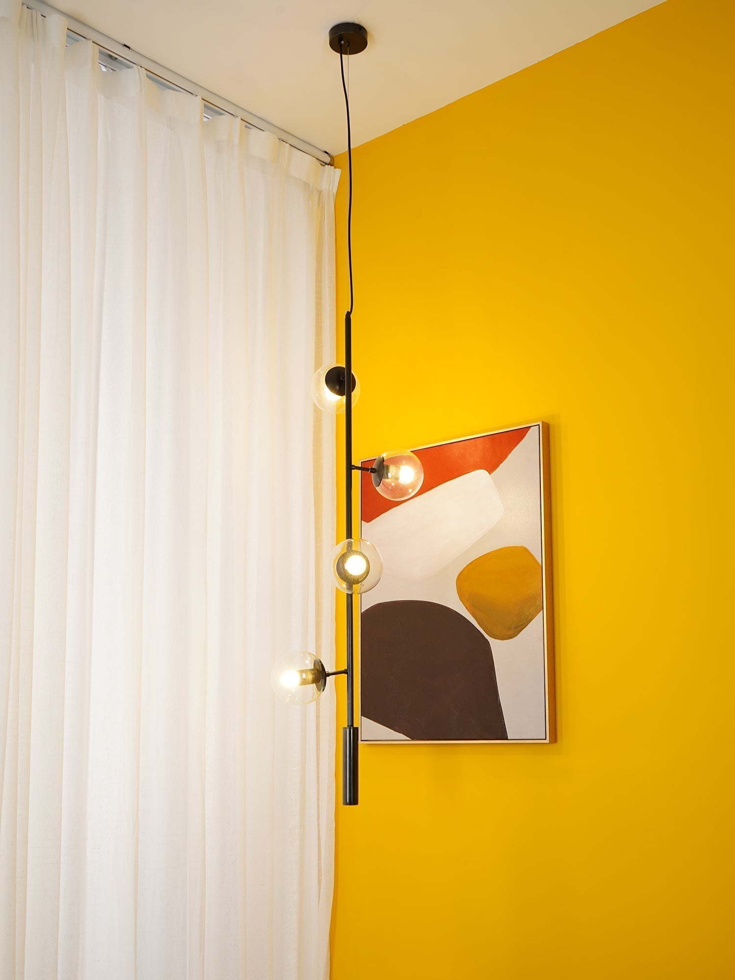 Erevia Brass & Glass Pendant Light