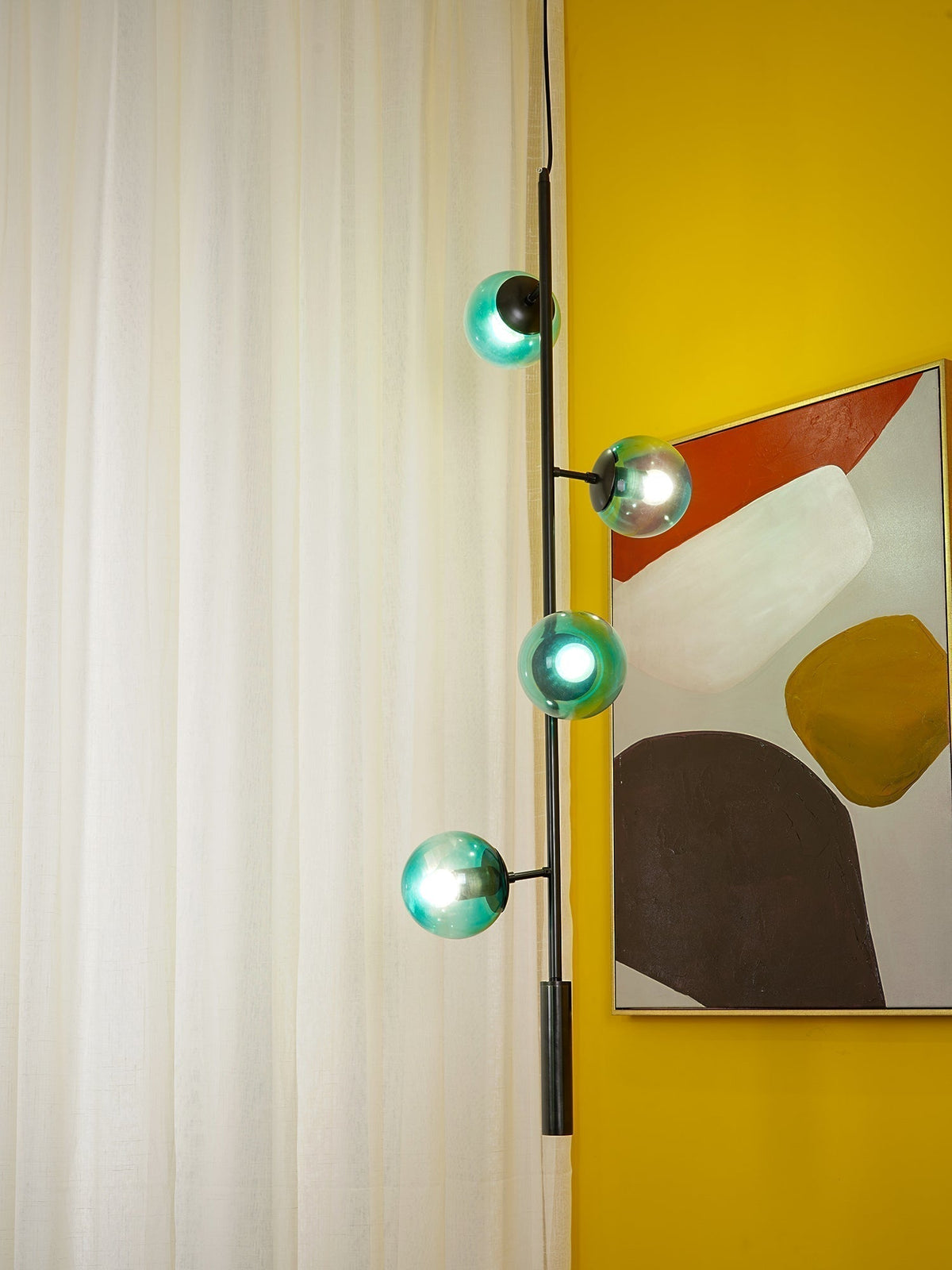 Erevia Brass & Glass Pendant Light