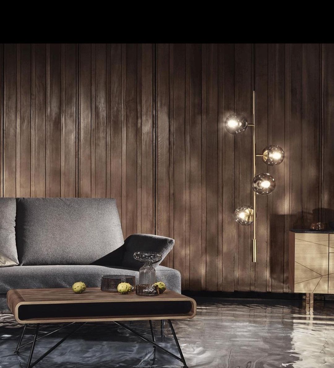 Erevia Brass & Glass Pendant Light