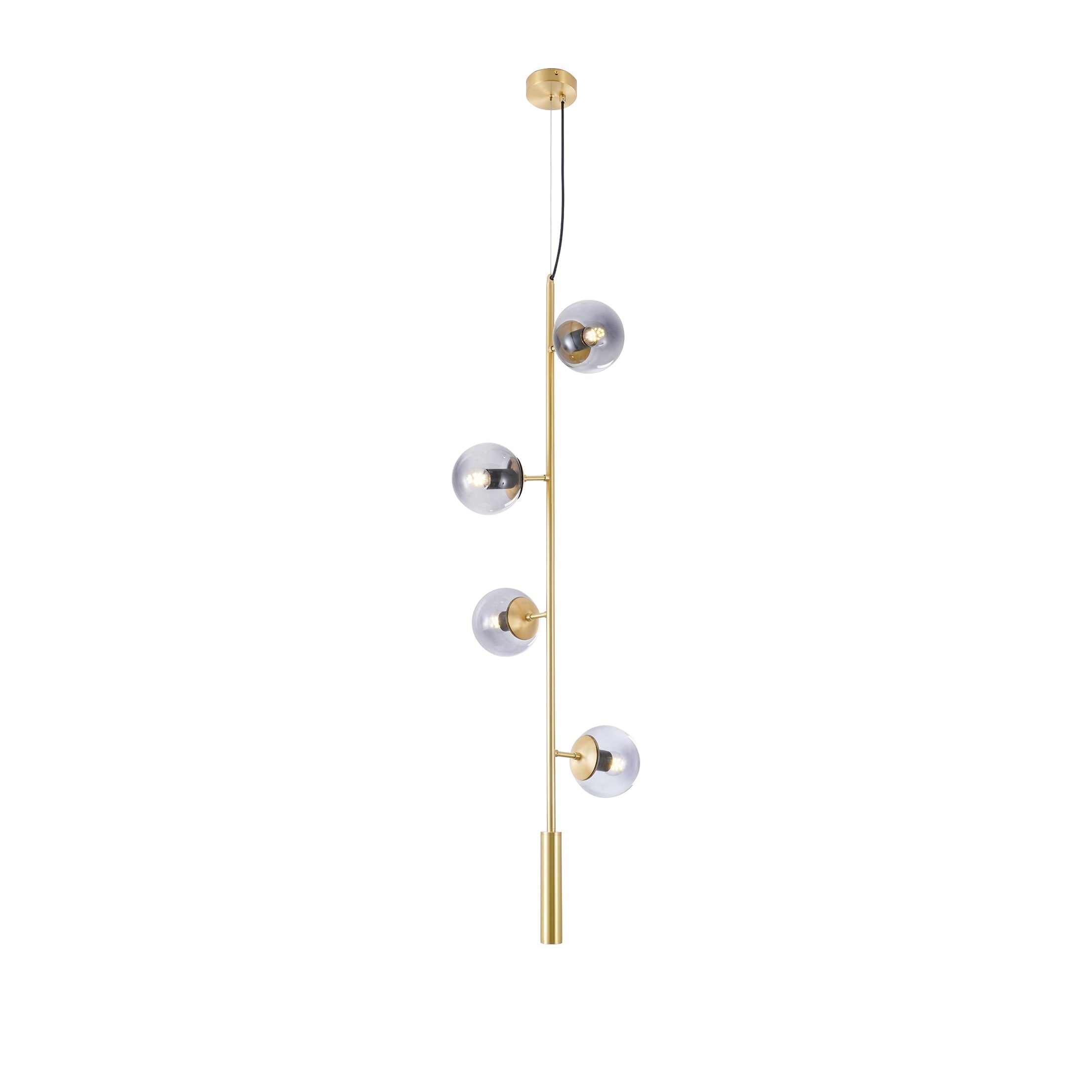 Erevia Brass & Glass Pendant Light