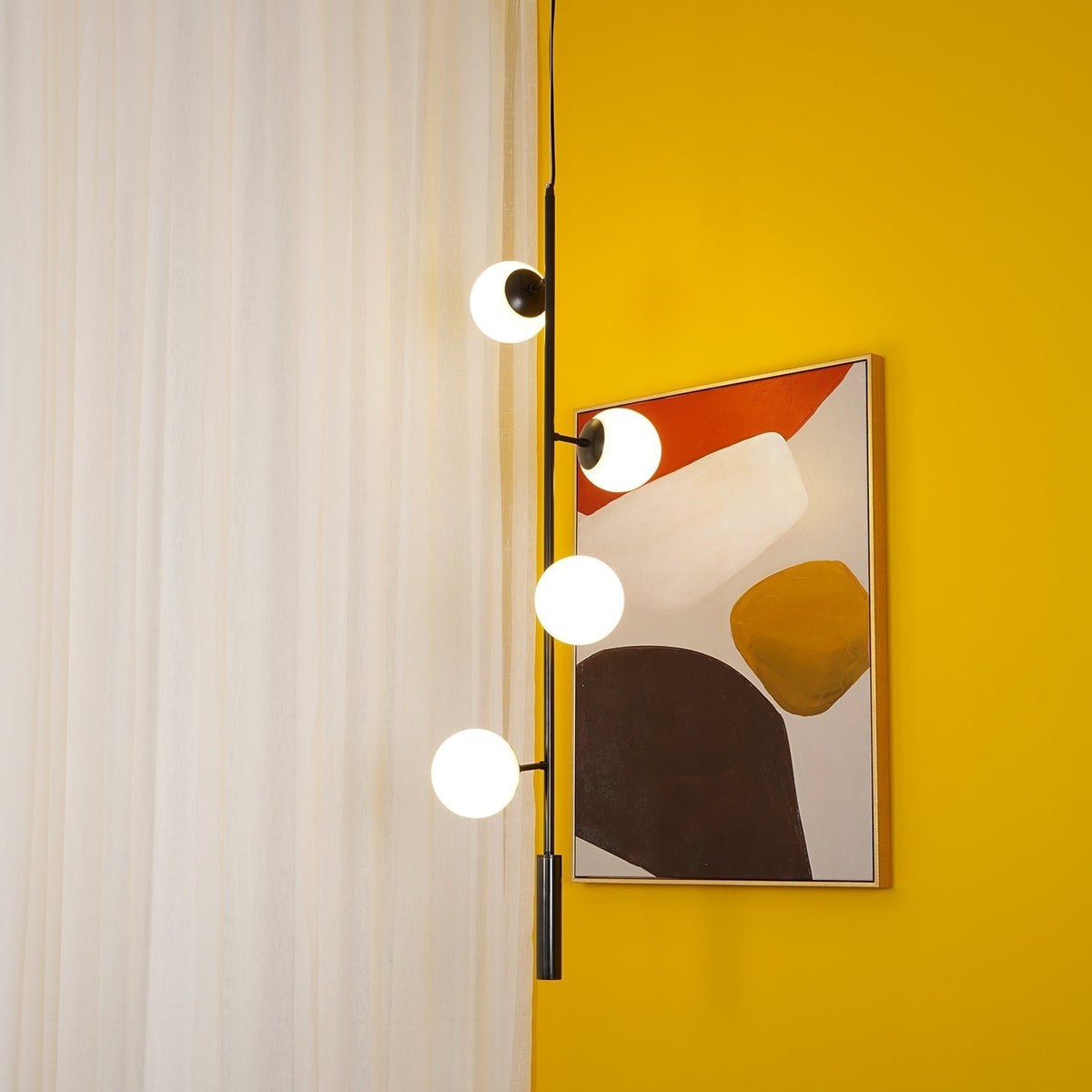 Erevia Brass & Glass Pendant Light