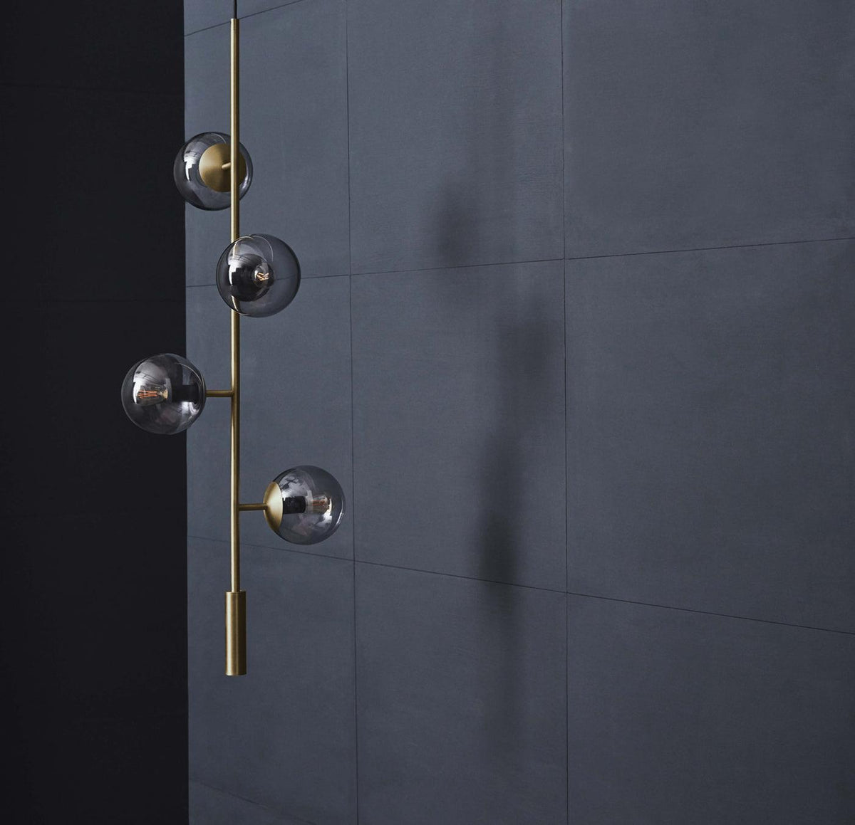 Erevia Brass & Glass Pendant Light