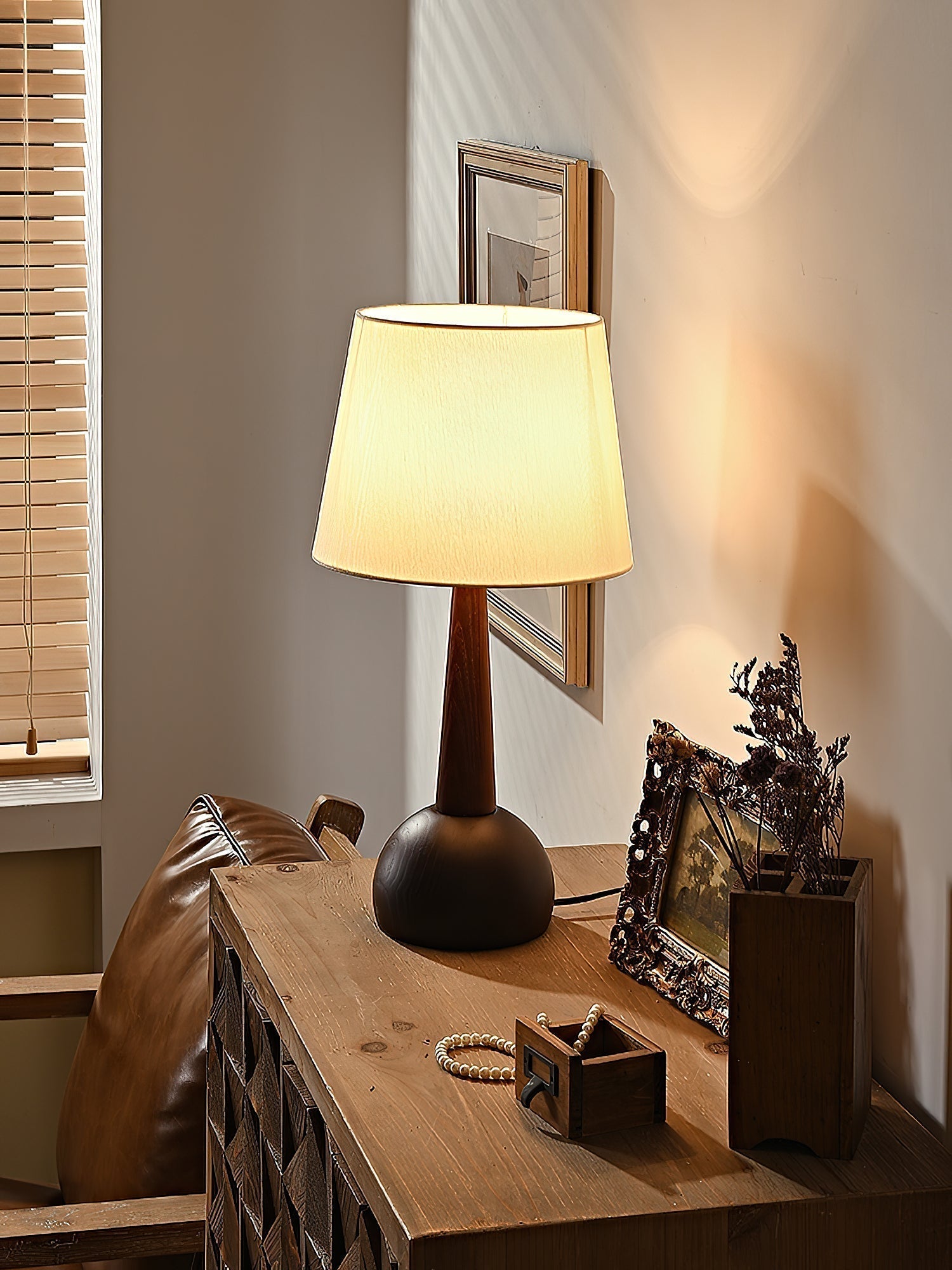 Sylivise Minimalist Wood Table Lamp