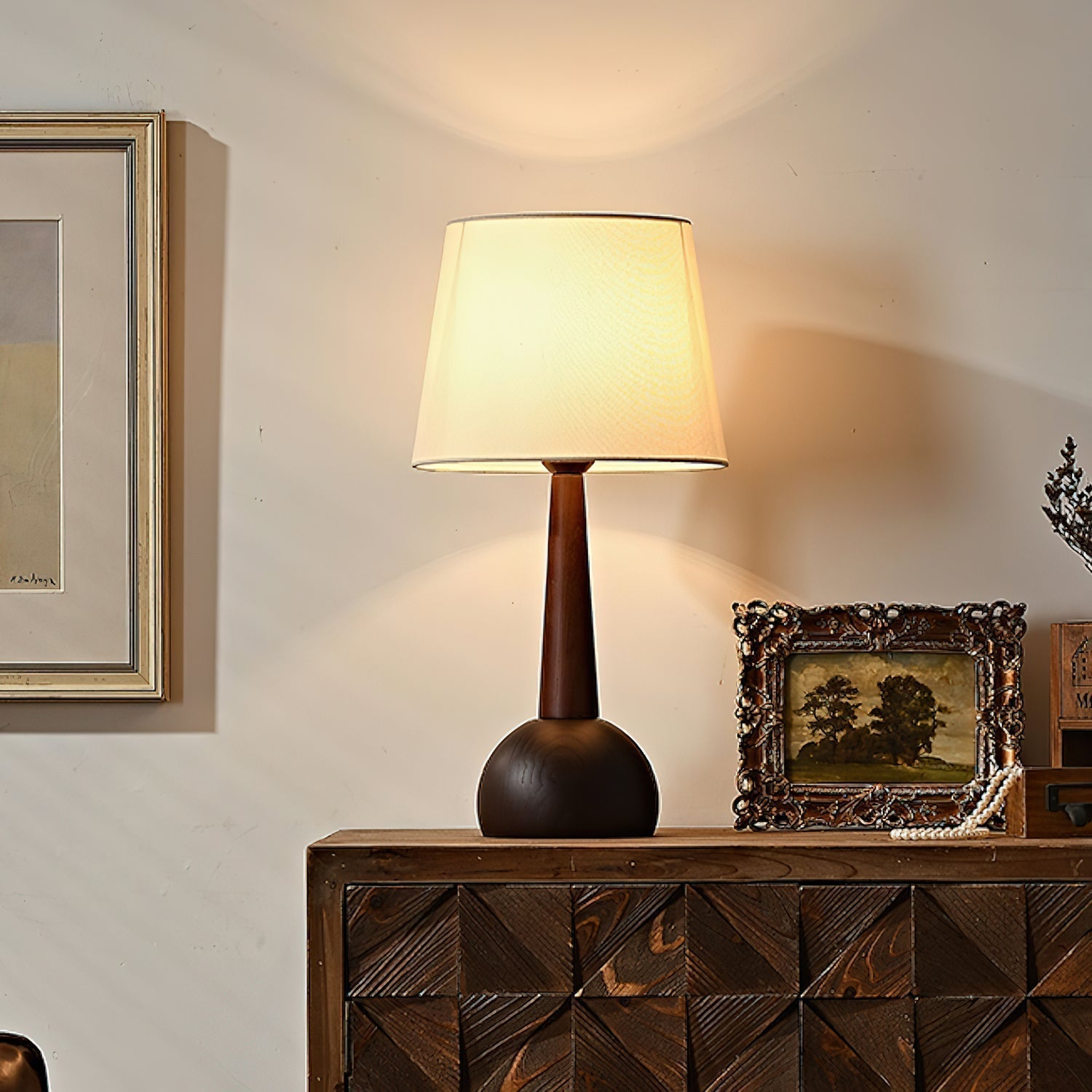 Sylivise Minimalist Wood Table Lamp