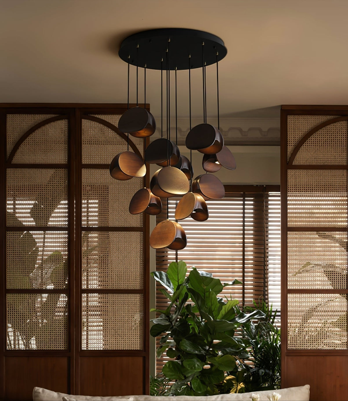 Tavro Minimalist Wood Pendant Light