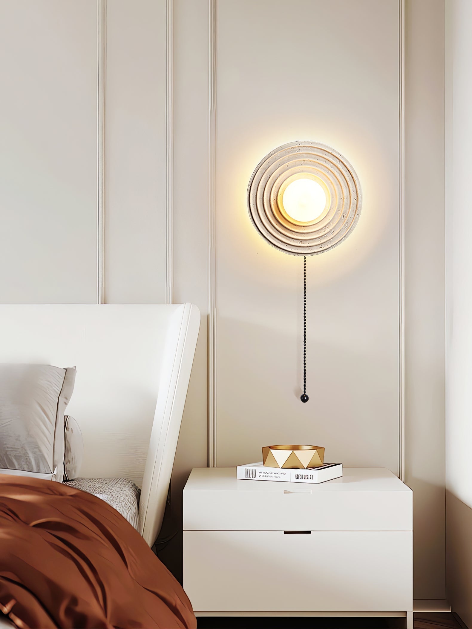 Zelirara Concentric Travertine Wall Light