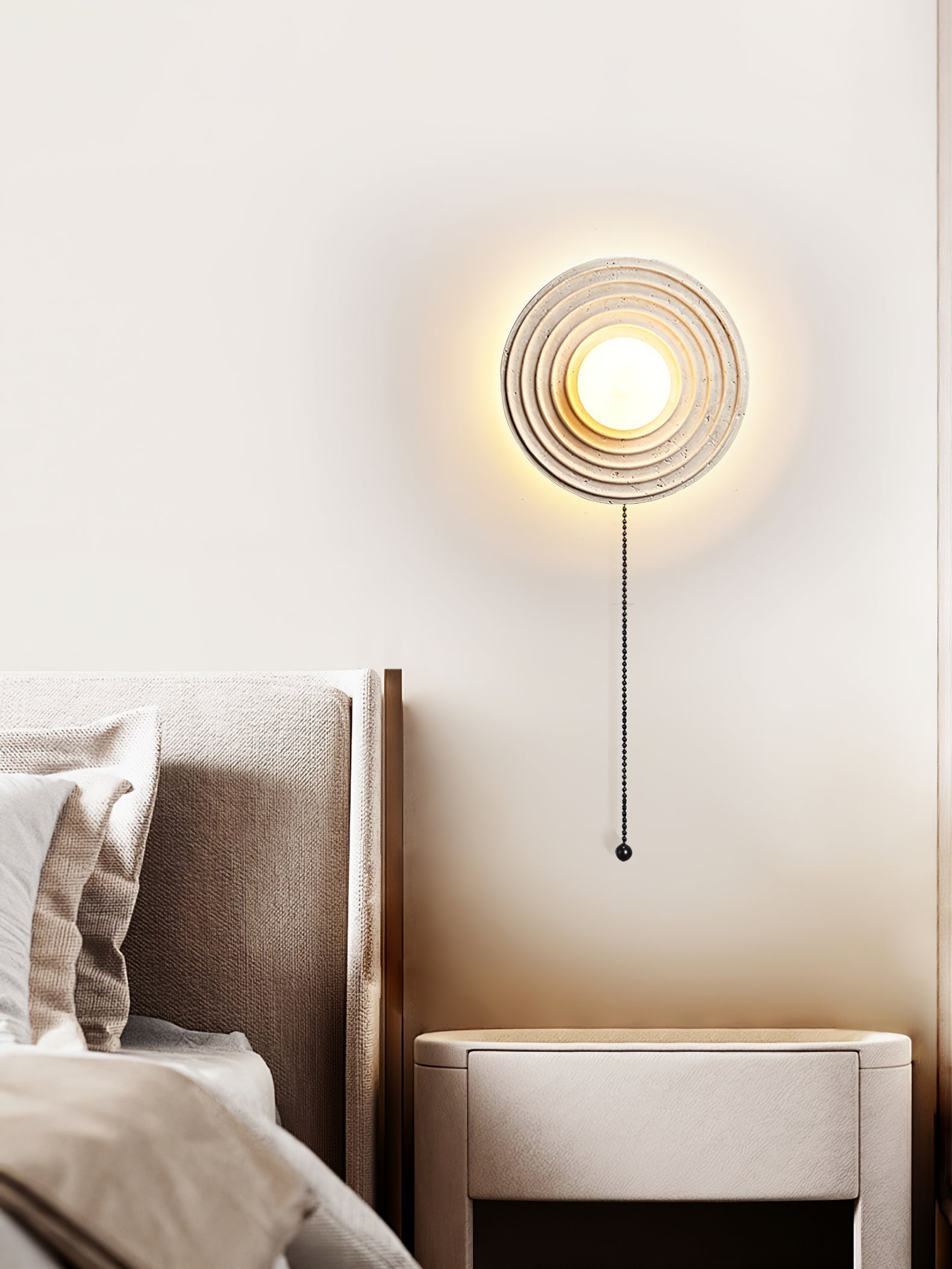 Zelirara Concentric Travertine Wall Light