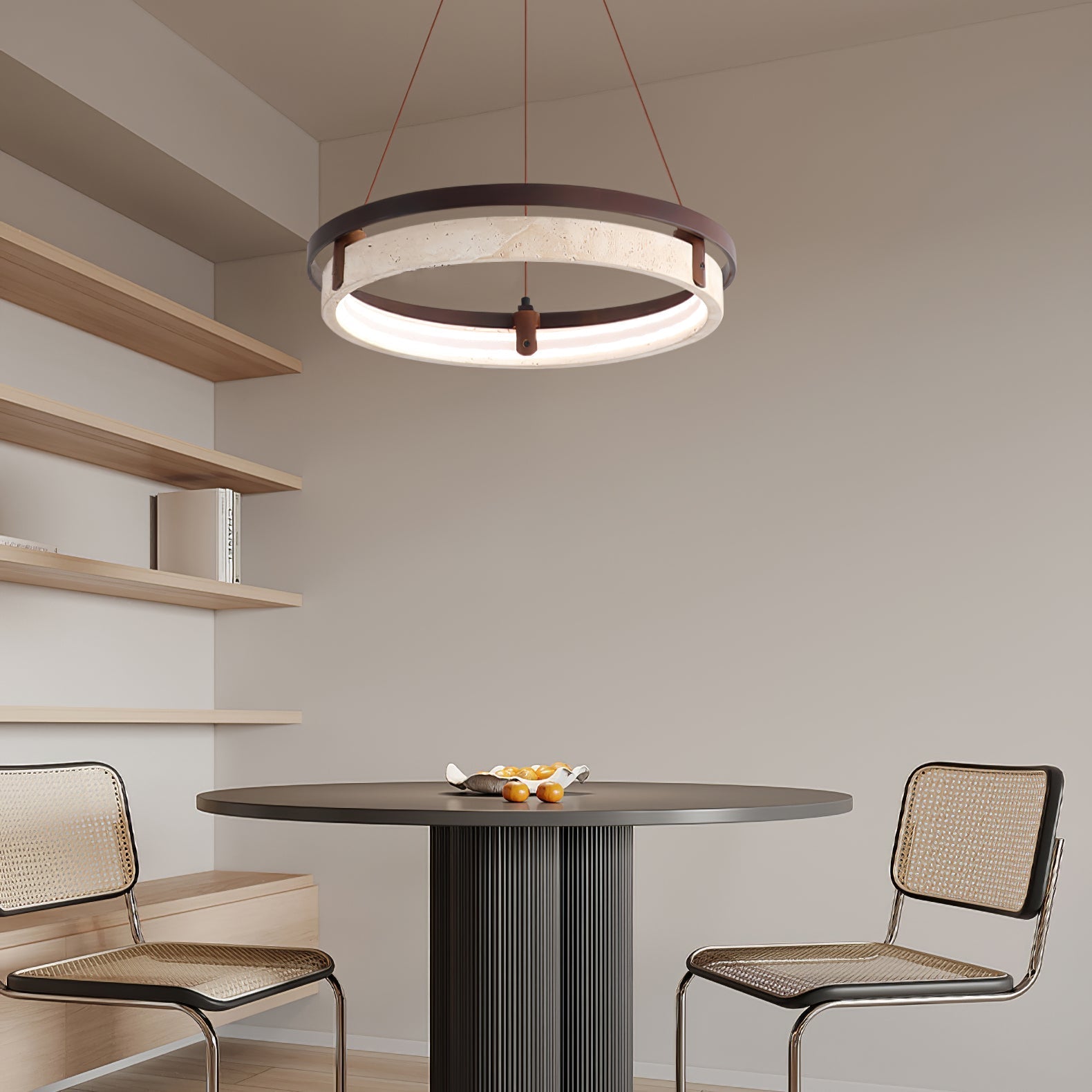 Veraearae Travertine Pendant Light - Neutral Decor