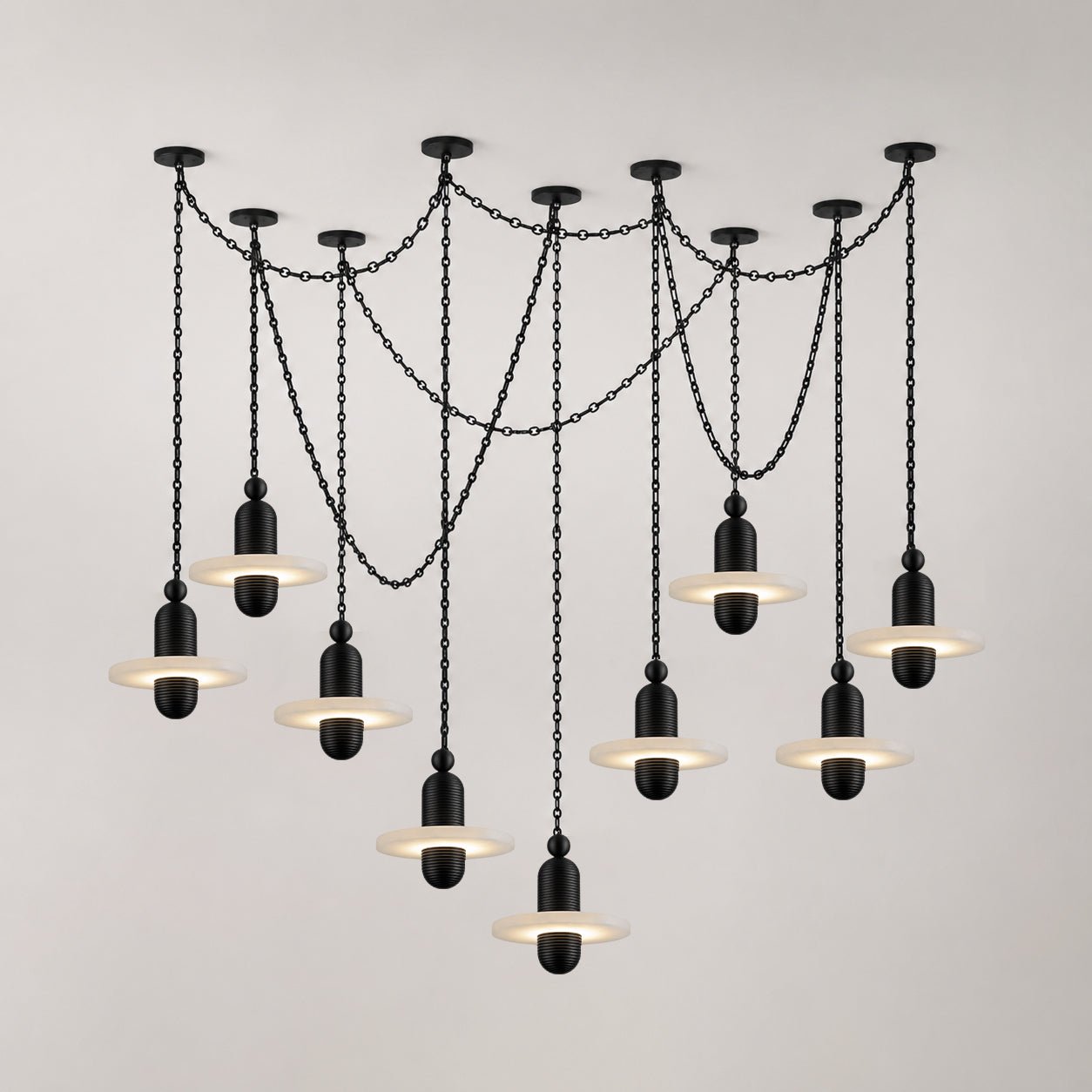 Hadrian Orbital Drift Chain Chandelier