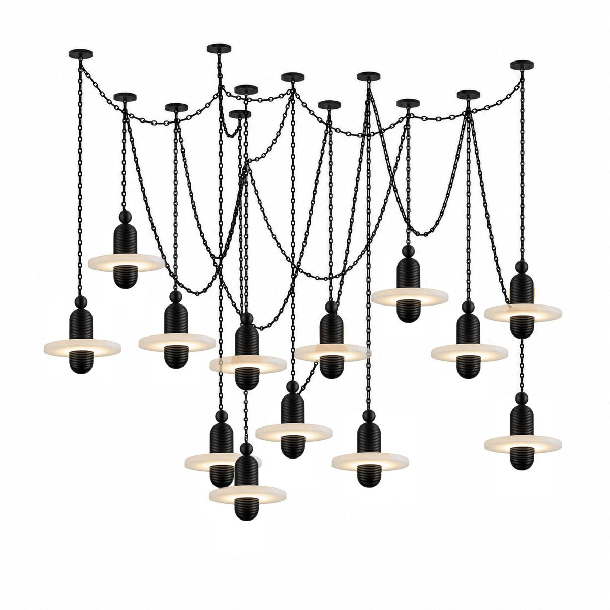 Hadrian Orbital Drift Chain Chandelier