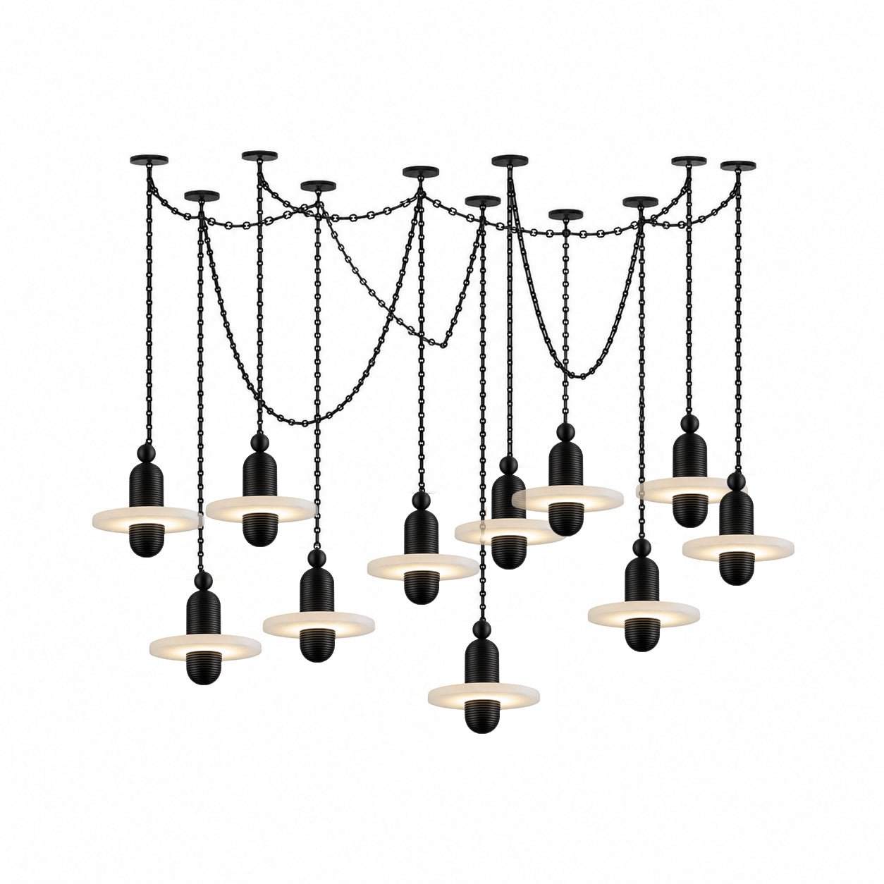 Hadrian Orbital Drift Chain Chandelier